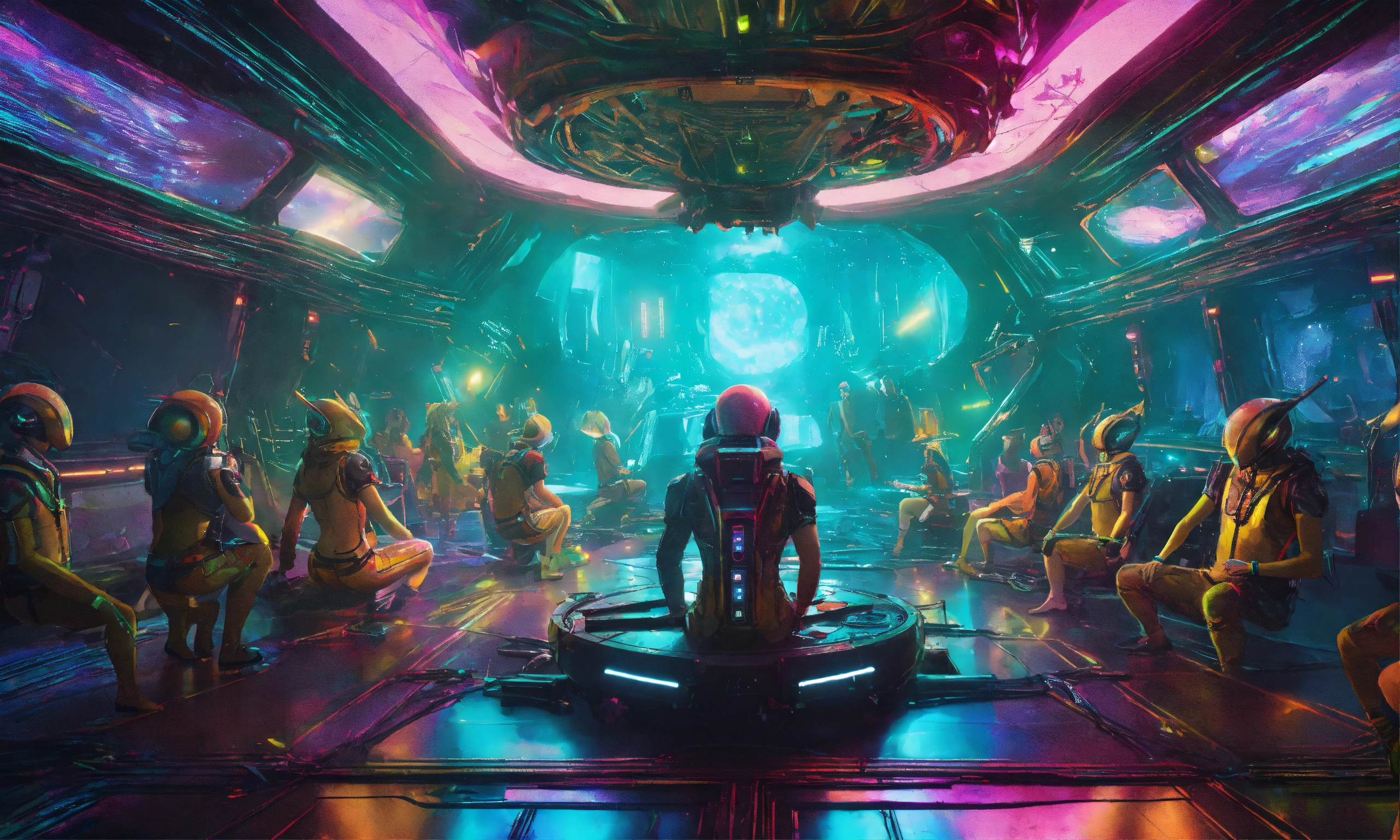 Lexica - Inside a wrecked spaceship is a rave with alien creatures ...