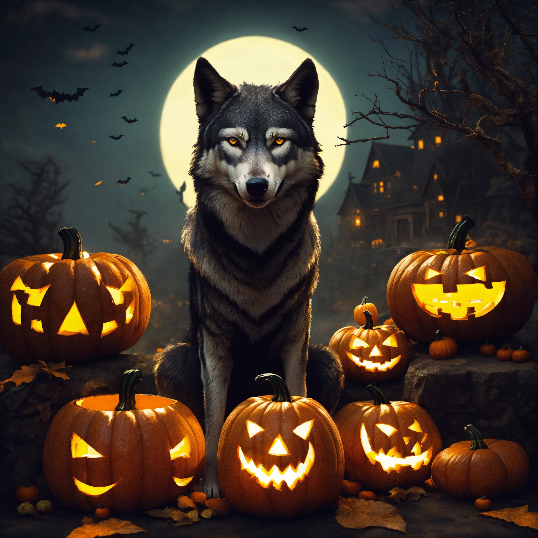 Lexica - Wolf halloween