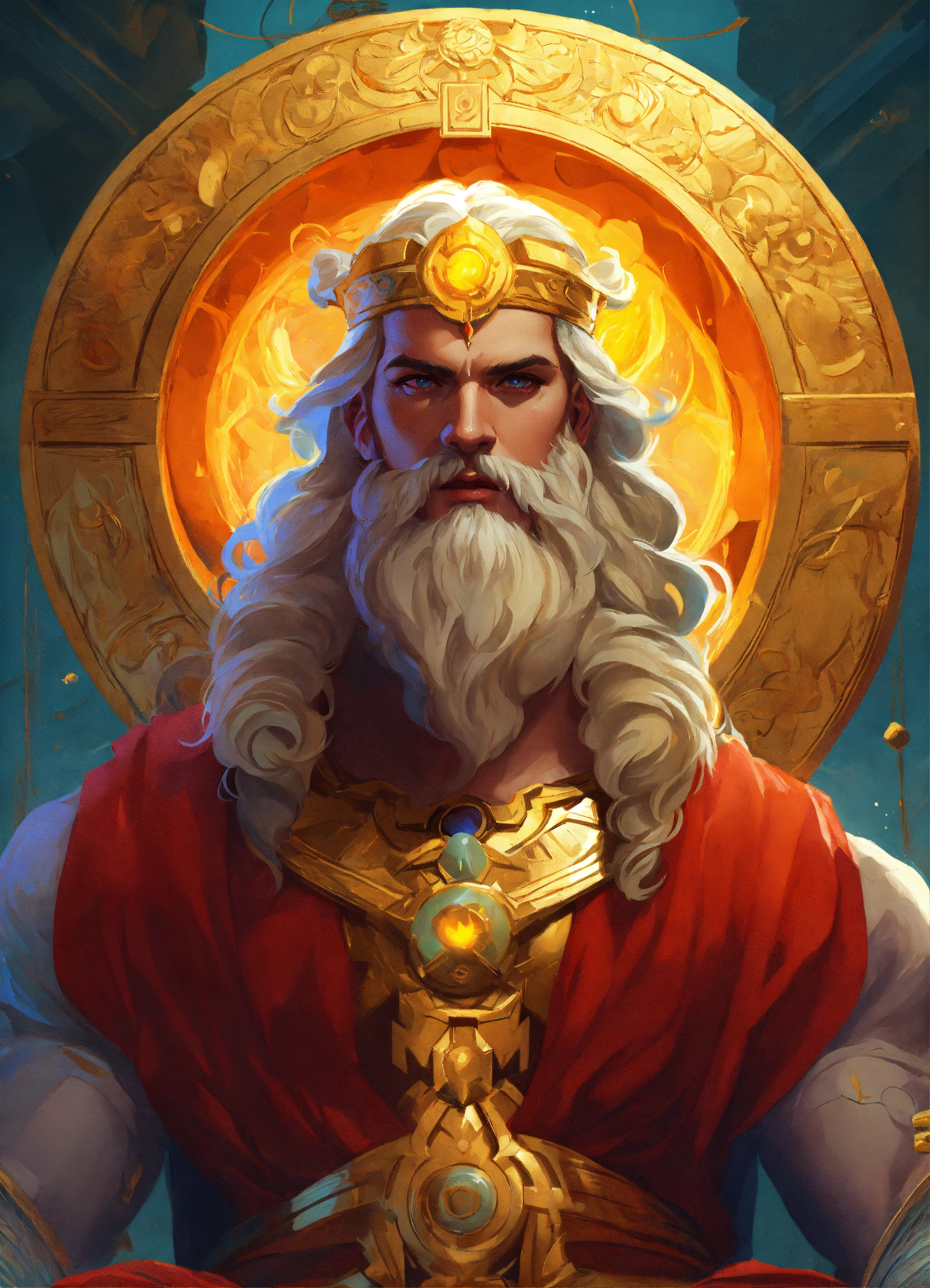 Lexica - The god Zeus, sharp focus, bright color, digital paint ...