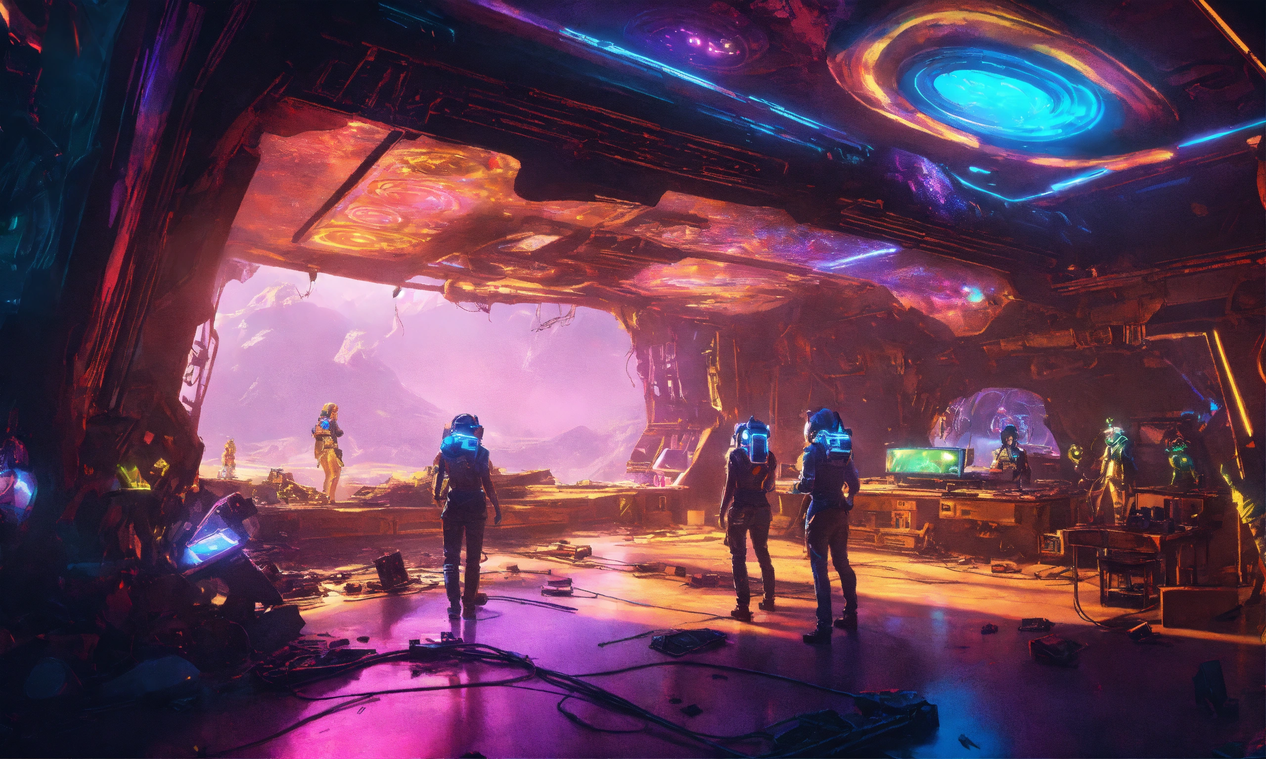 Lexica - Inside a wrecked spaceship is a rave with alien creatures ...