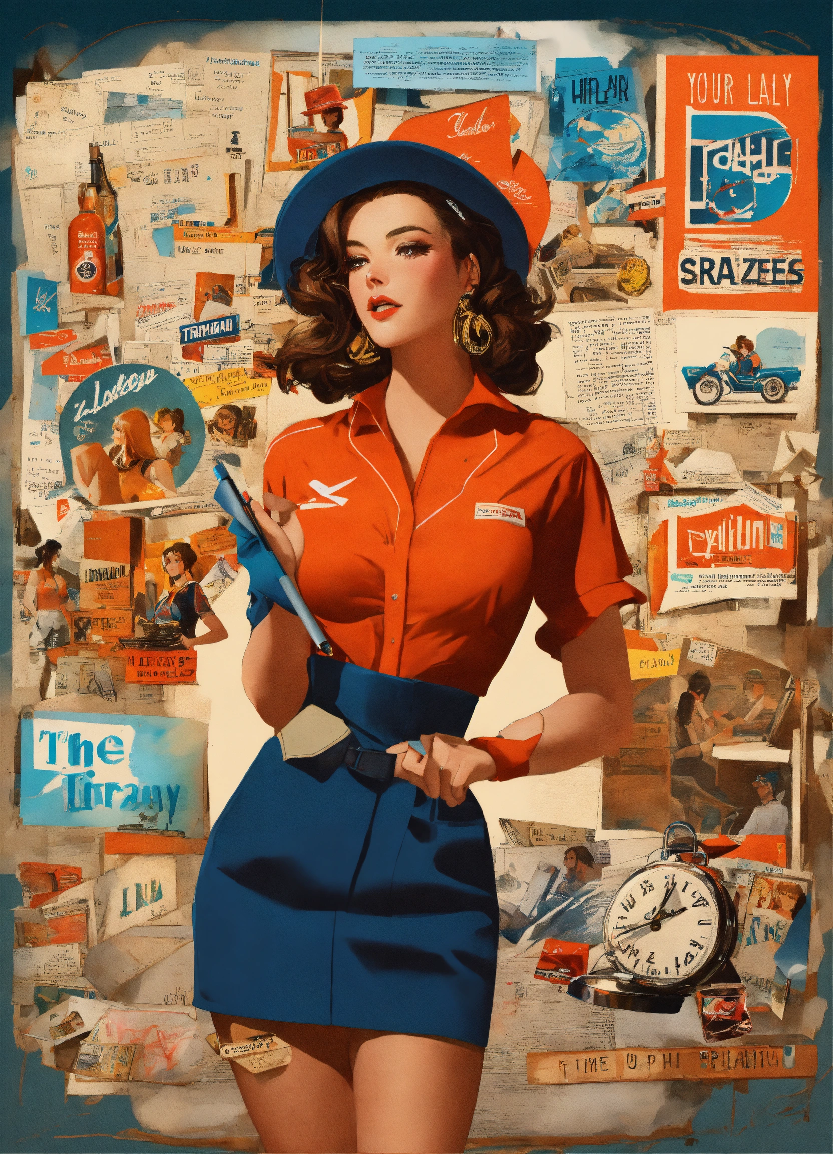 Lexica Pinups Model Uap Collage Of Letters Future Nostalgic
