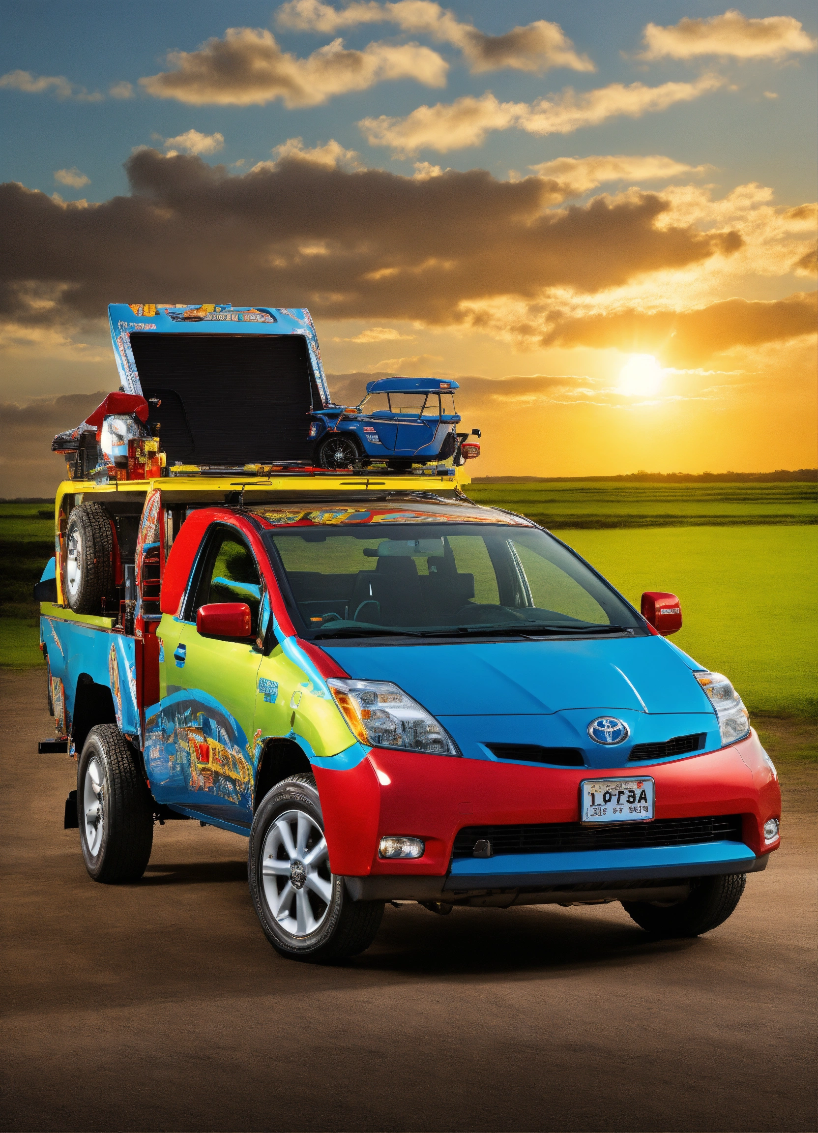 Lexica - Toyota Prius truck crazy, wacky, funny