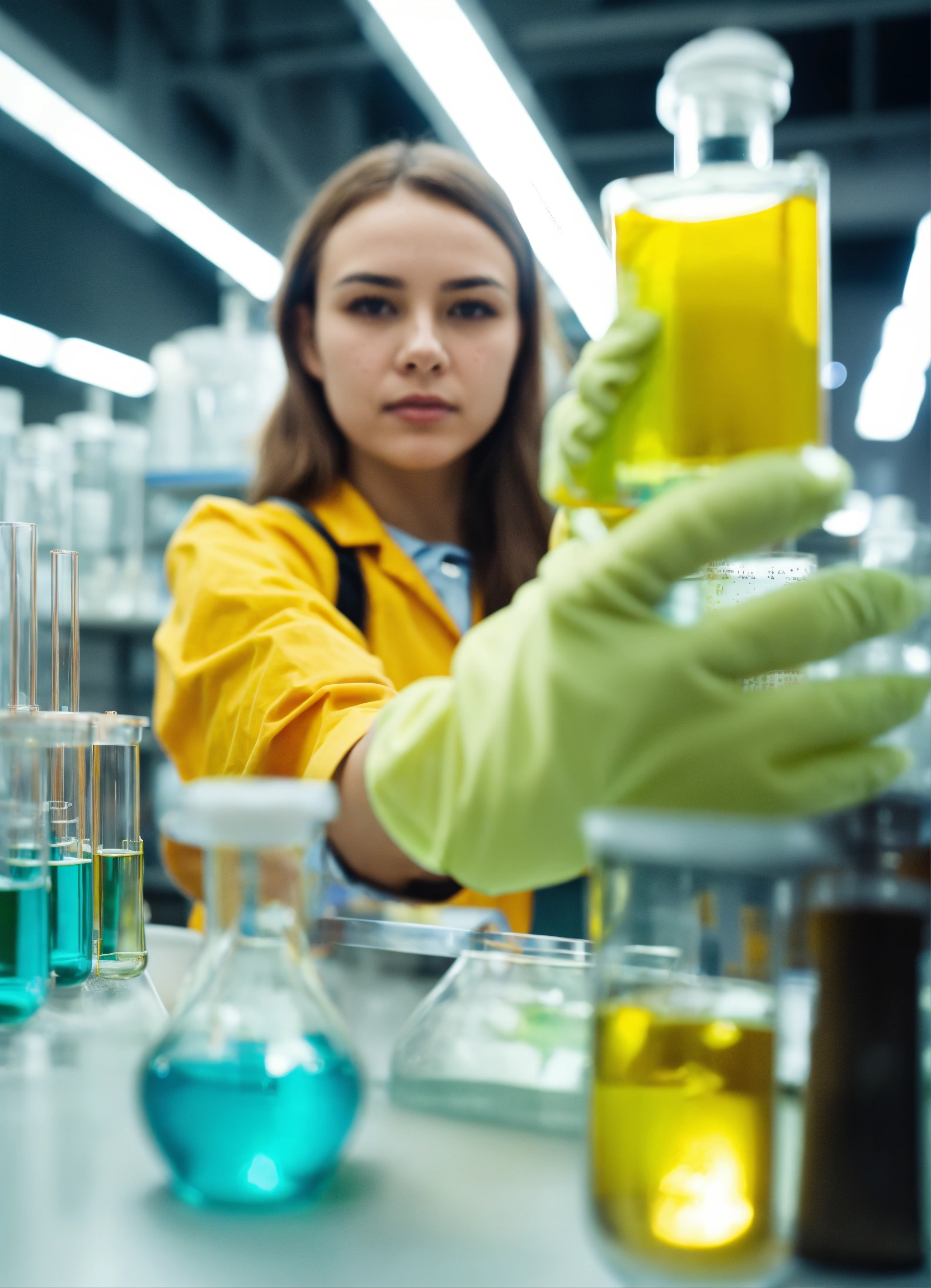 Lexica - Laboratory technician with test tube. Laboratory technician's ...