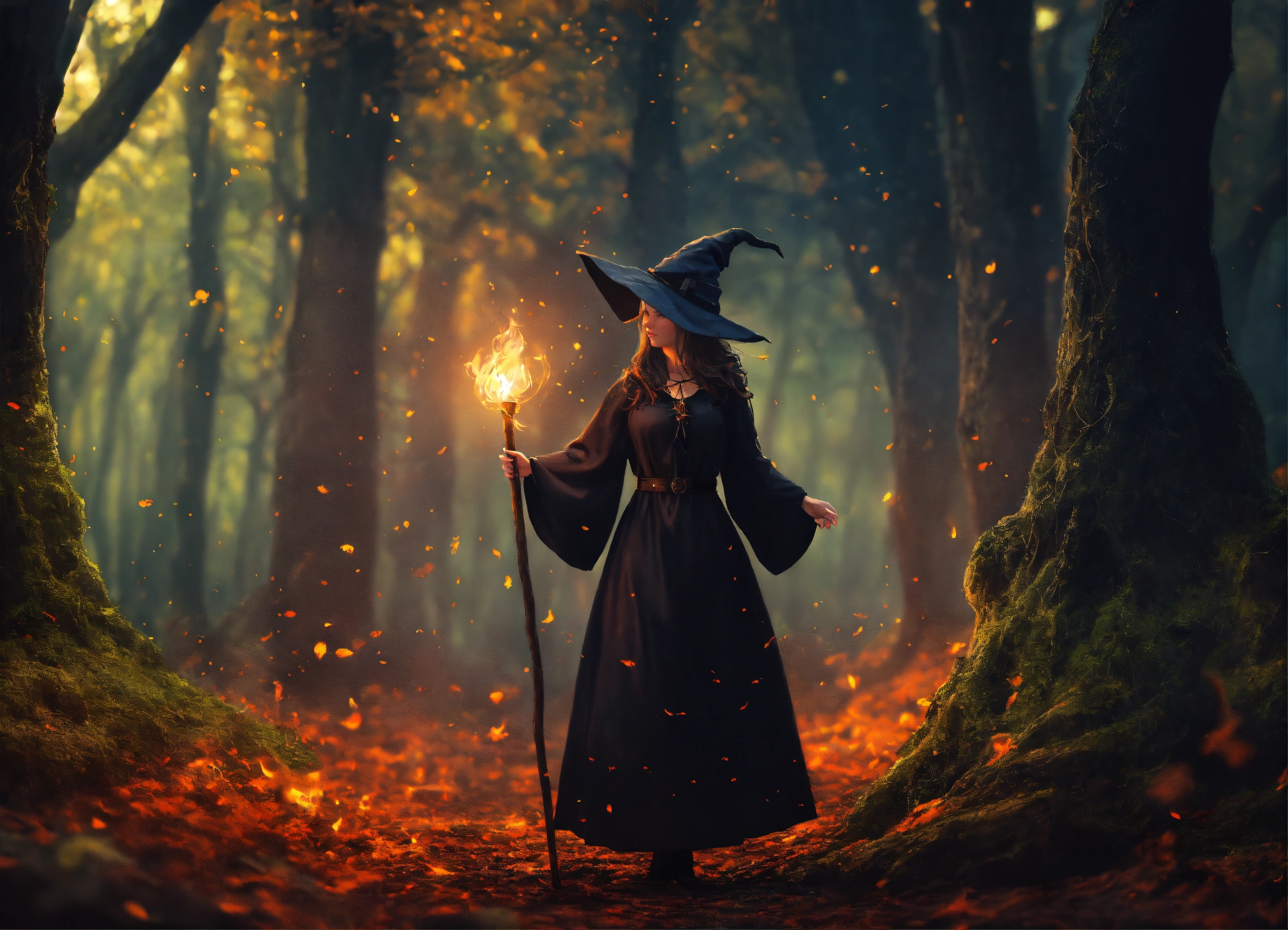 Lexica - Witch background, background woods, 4k, detailed, expressed ...