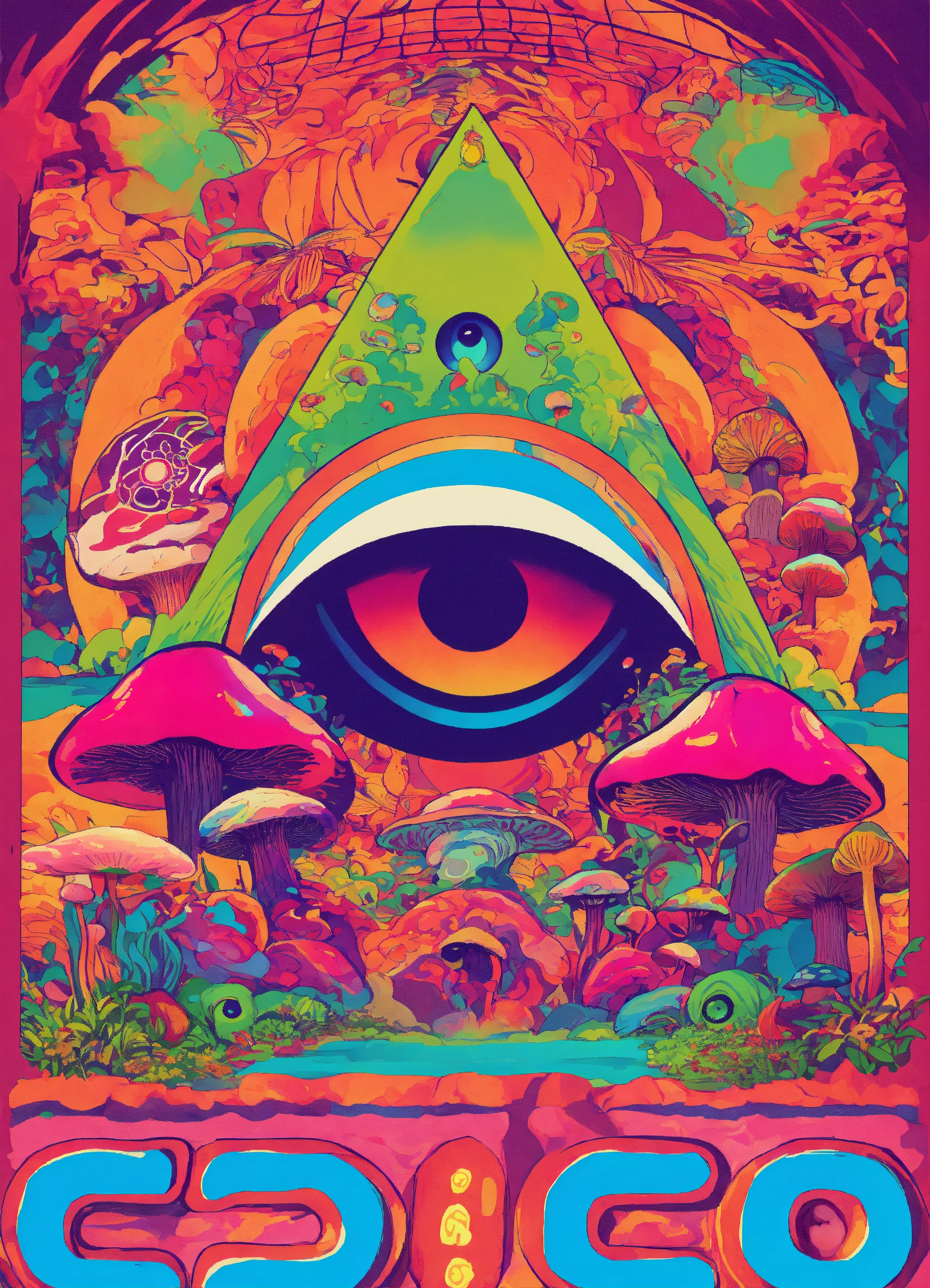 Lexica - A poster for a psychedelic trance party rave music inspired by ...