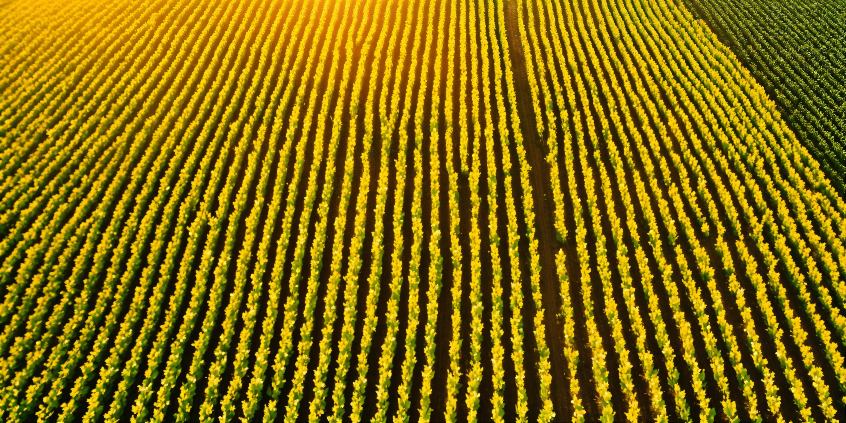 Lexica - Field of maize planted unevenly, view from drone