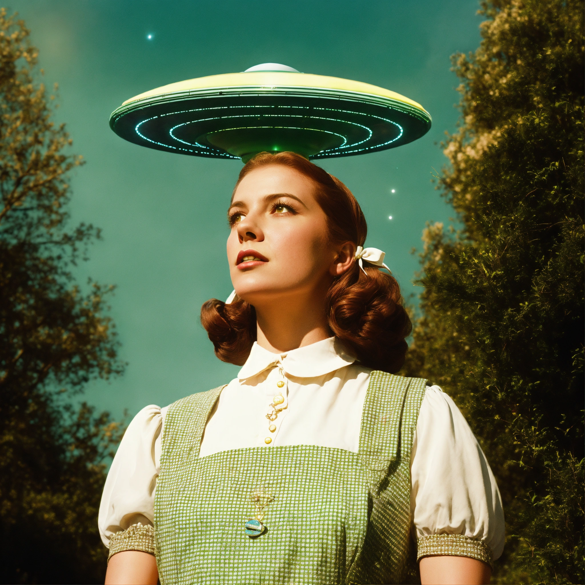 Lexica - A realistic photograph of Dorothy in The wizard of Oz looking ...