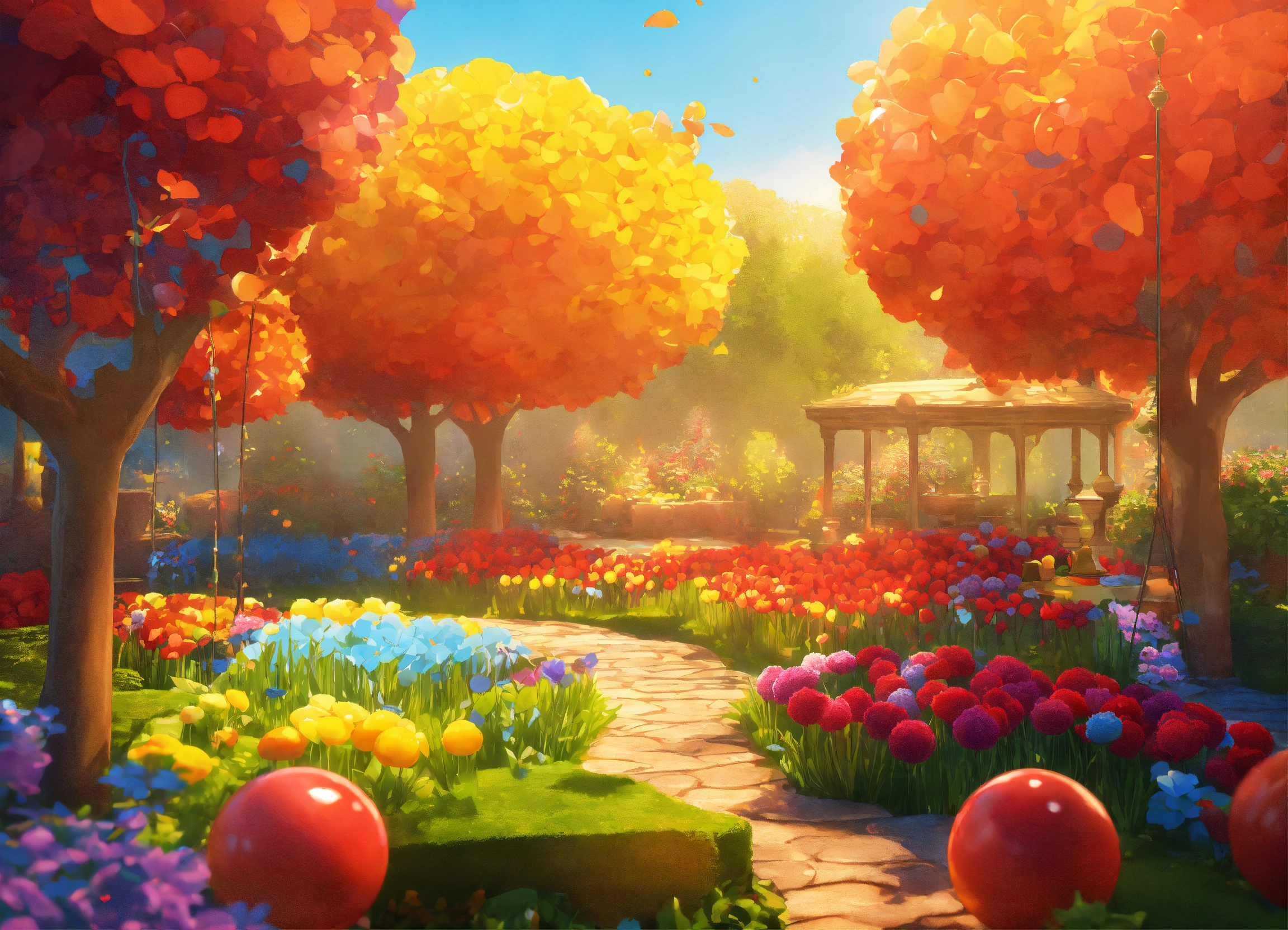 Lexica - Design a vibrant and engaging background for a color-matching ...