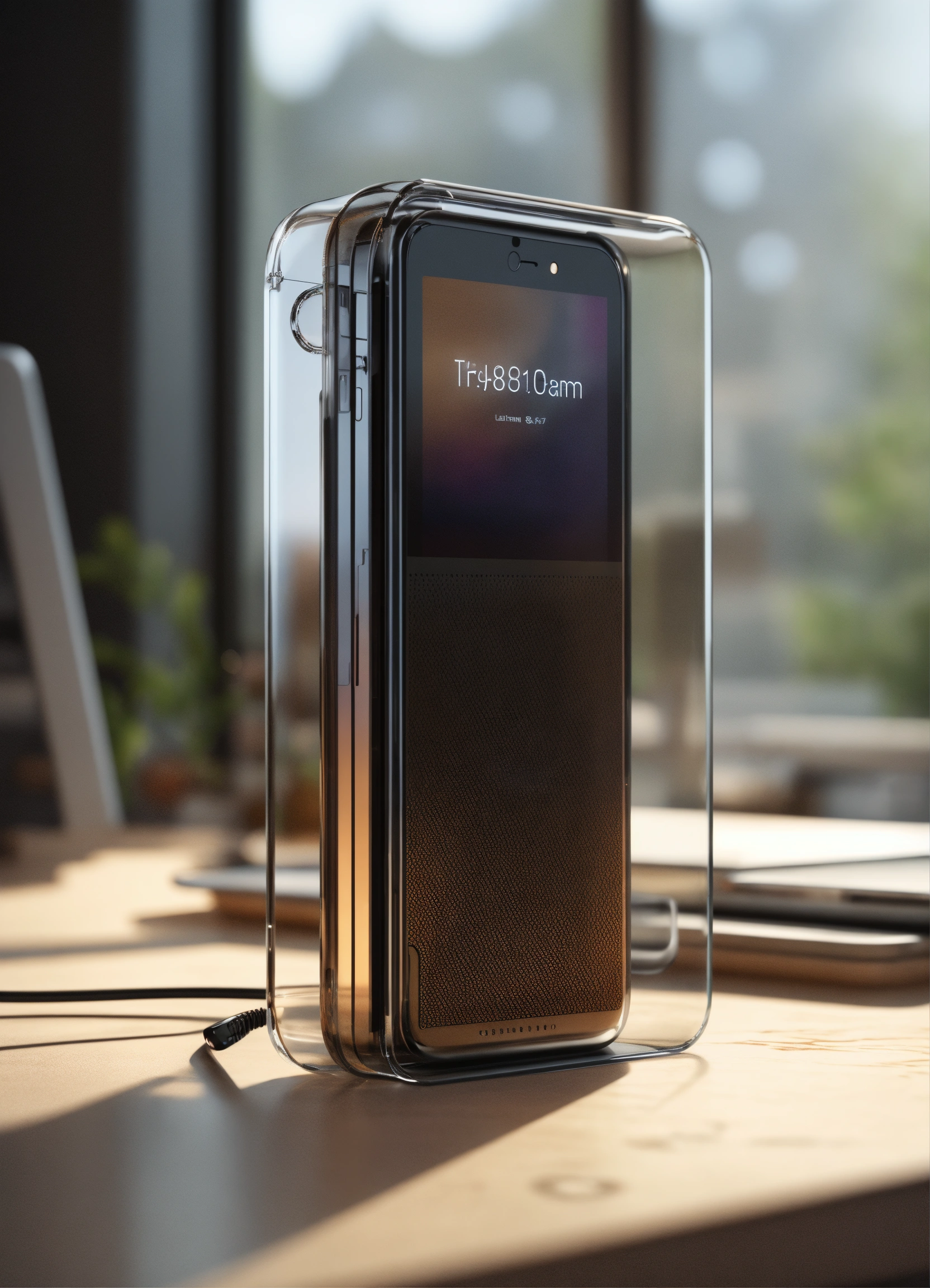 Lexica - A see through polycarbonate phone, render, designed by Dieter ...
