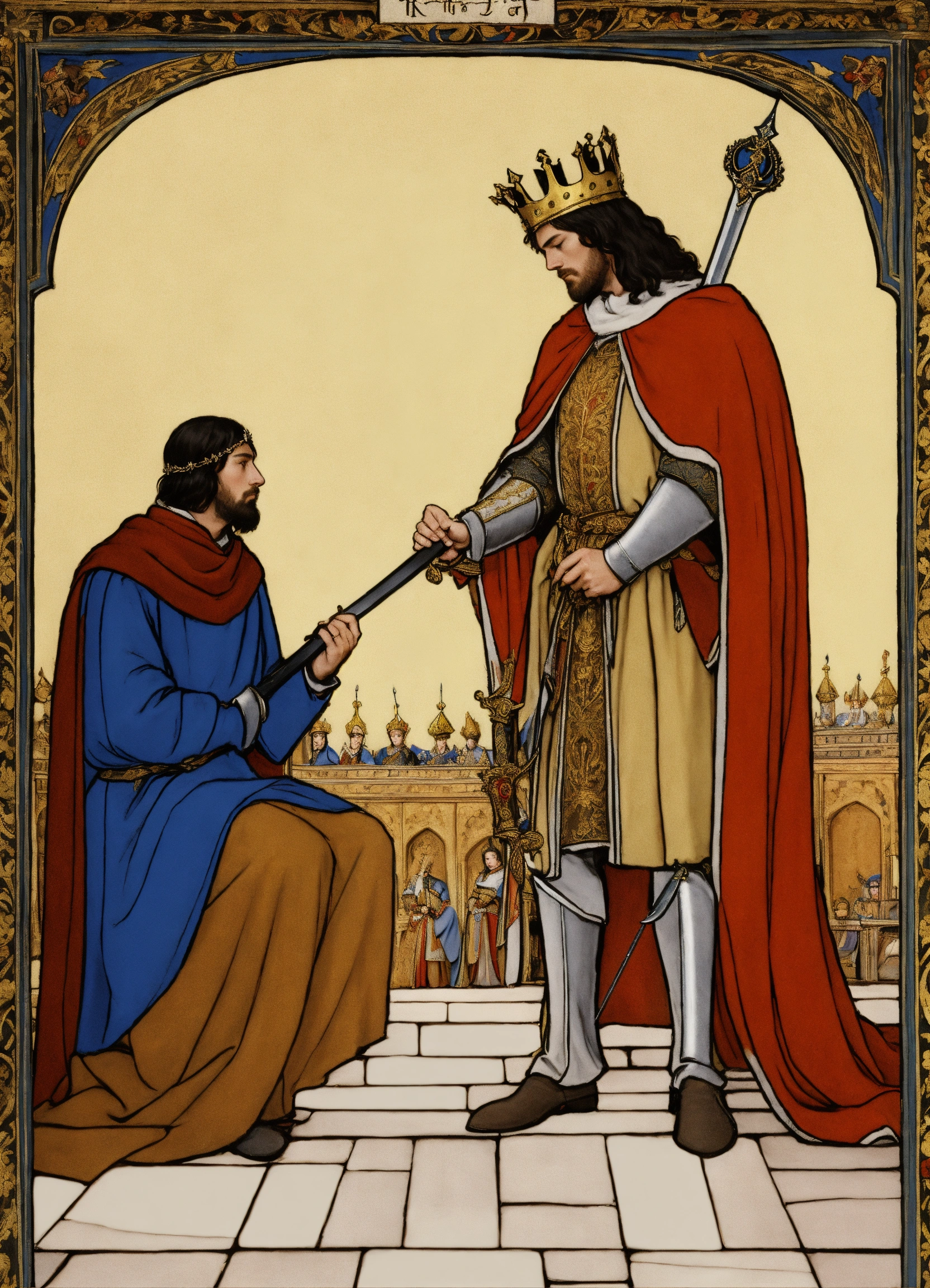 Lexica - In medieval, the king is around 50 years old, standing ...