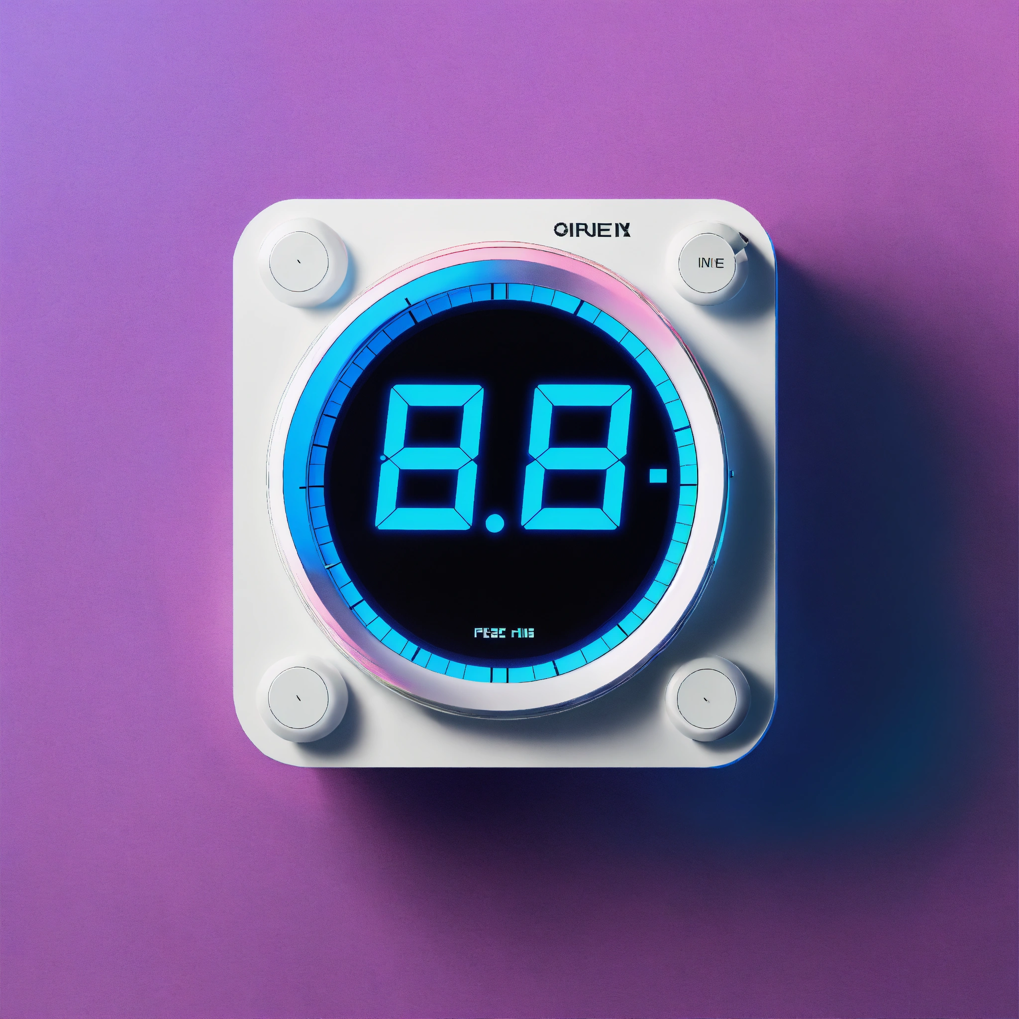 Lexica - A digital clock with running feet ,logo design, graphic design ...