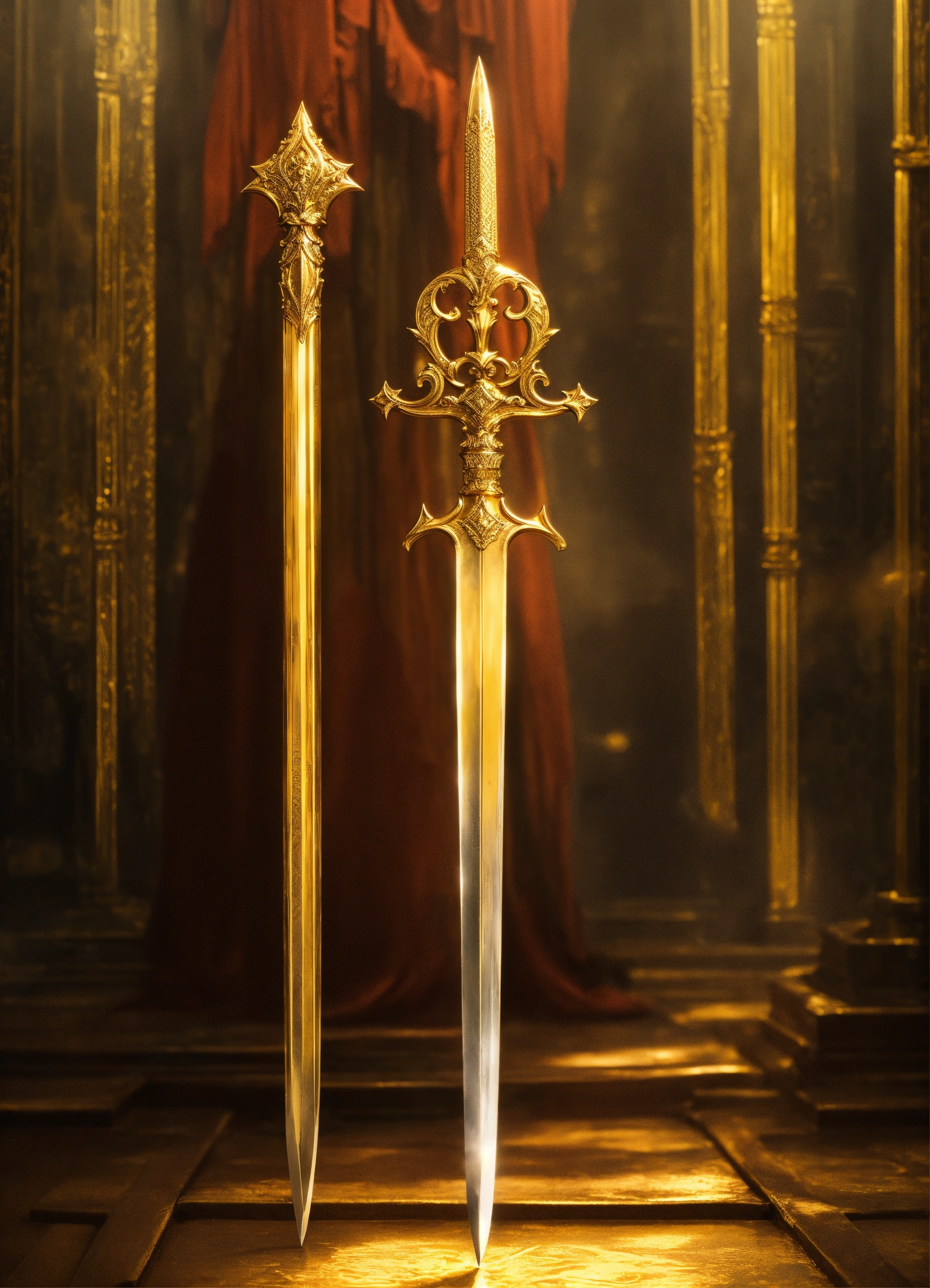 Lexica - Gold sword tips, gold sword