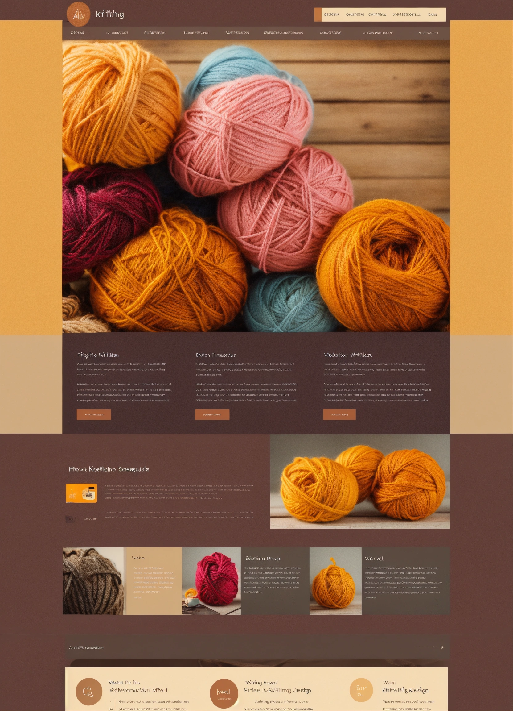 Lexica - Portfolio website for knitting ui design sophisticated, modern ...