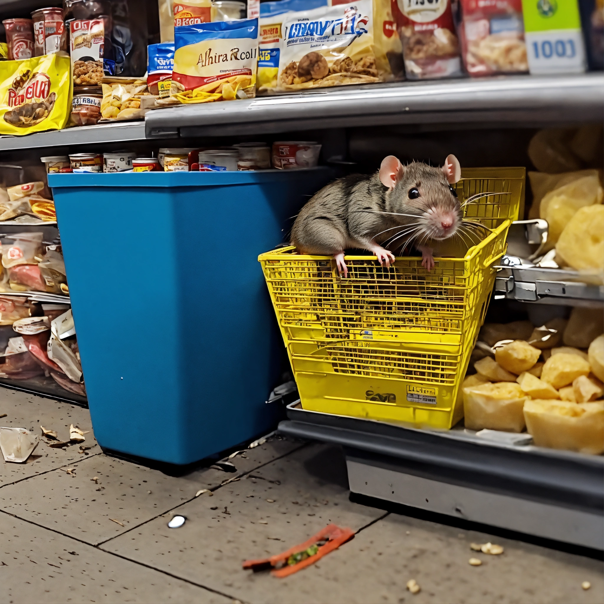 Lexica - Human like rat robbing store cctv recording