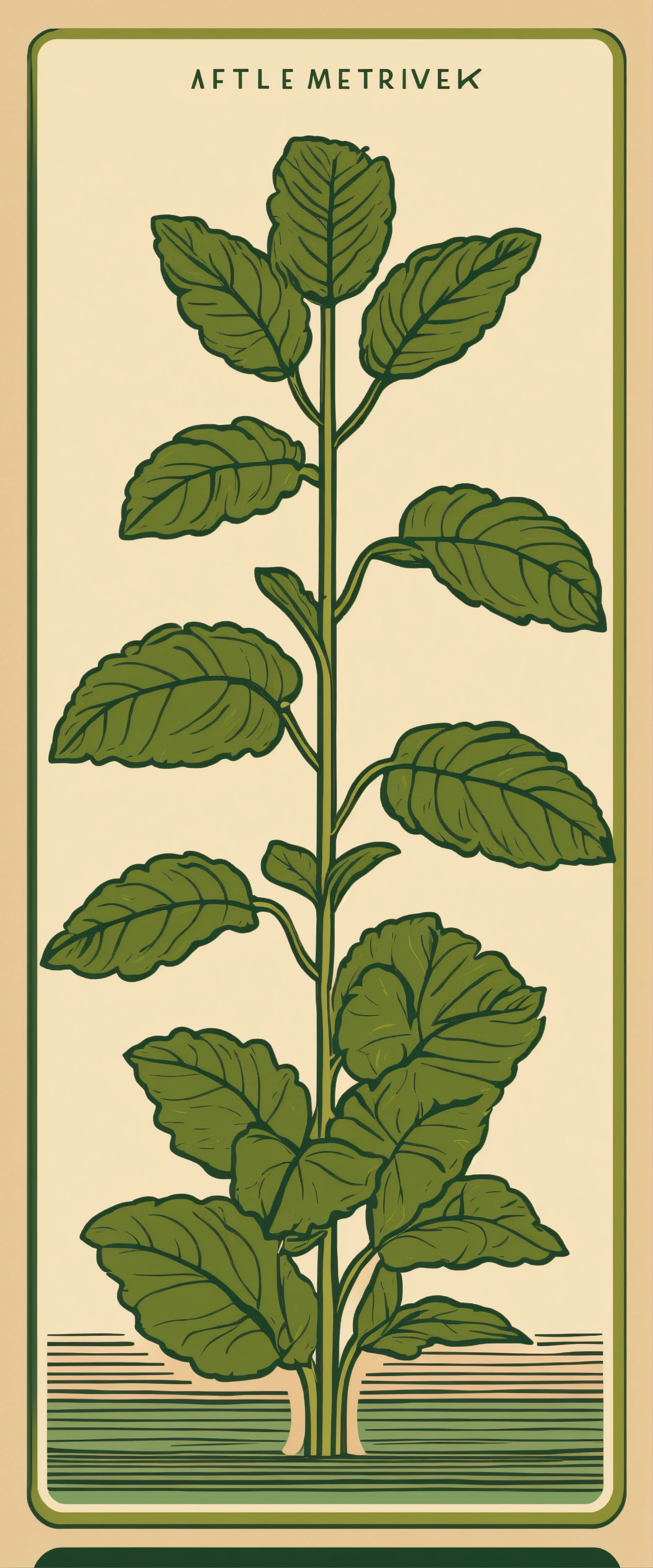 Lexica - Simple nettle plant with six leaves vector icon