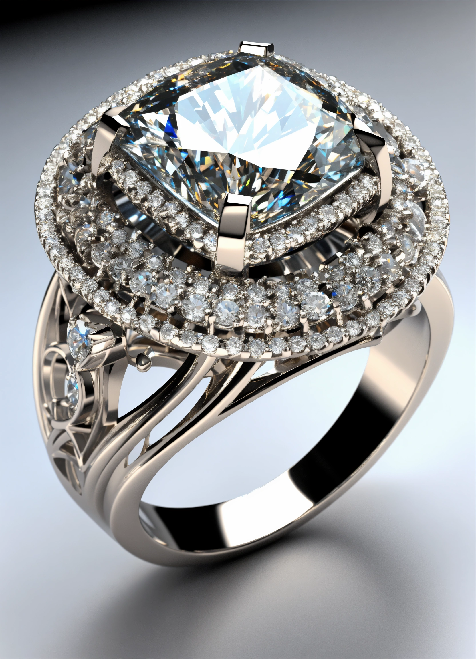 Lexica - Jewellery design, a sterling silver ring set with an oversized ...