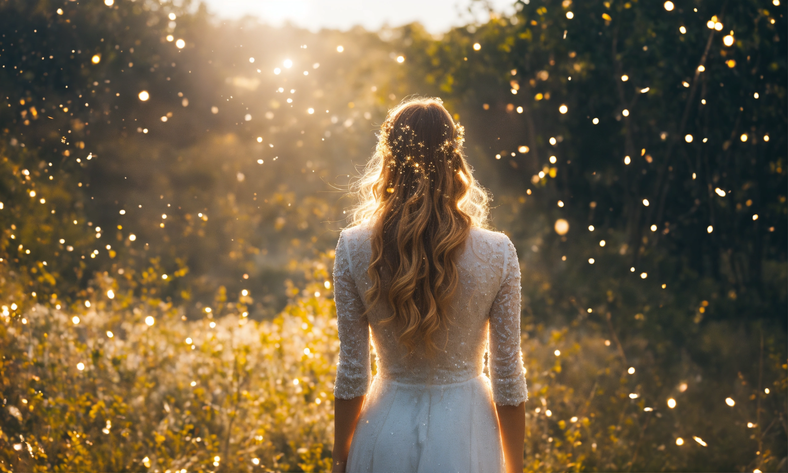 Lexica - Create an image of a woman from behind. She is looking for ...
