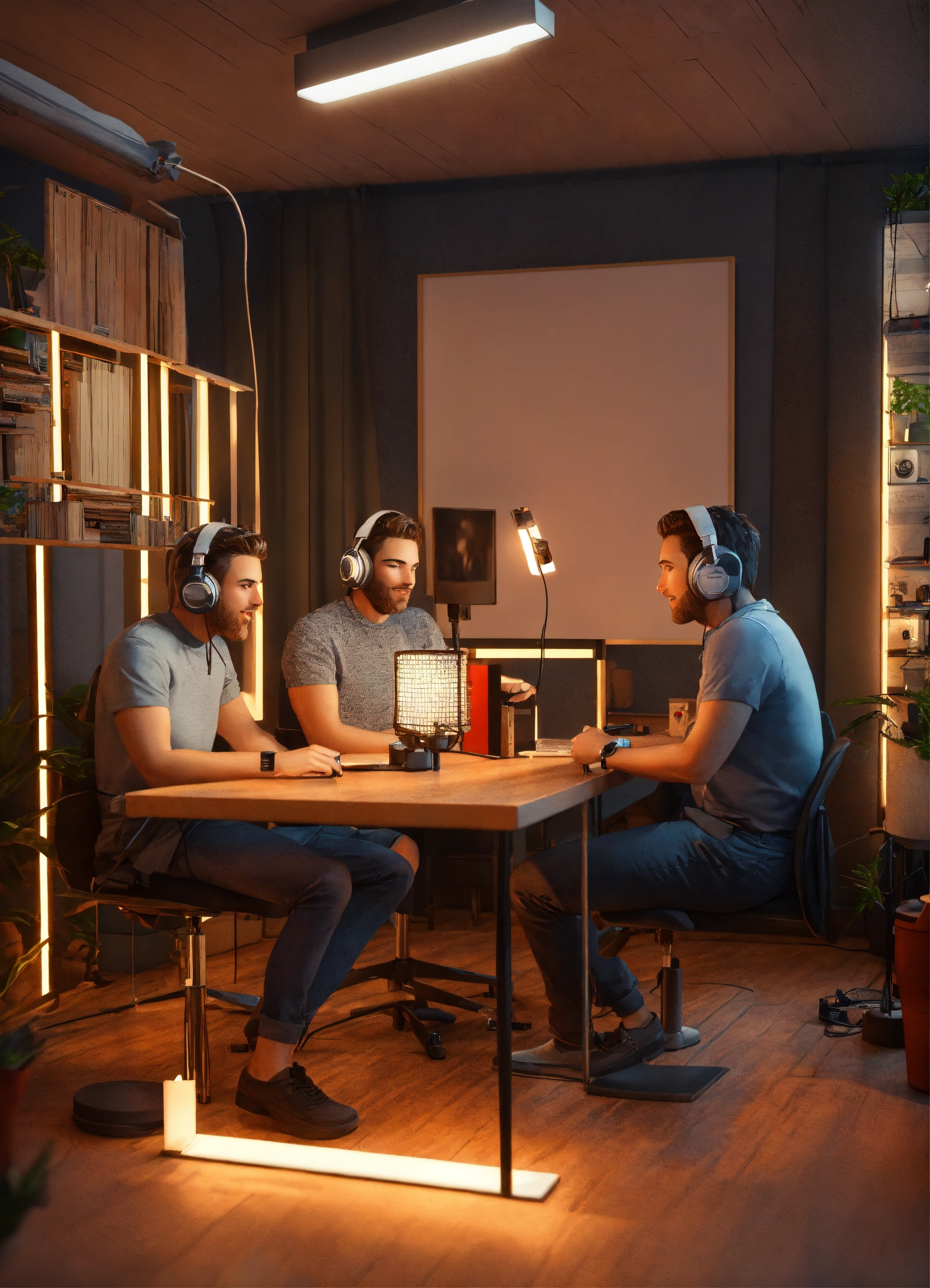 Lexica - Very high detailed, ultra realistic, 3d illustration, Two men ...