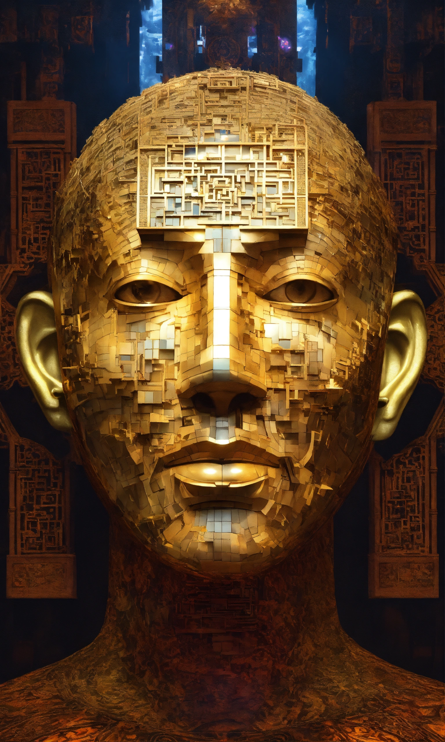Lexica - Face Taoist christian monk tesseract hypercube fractal monk ...