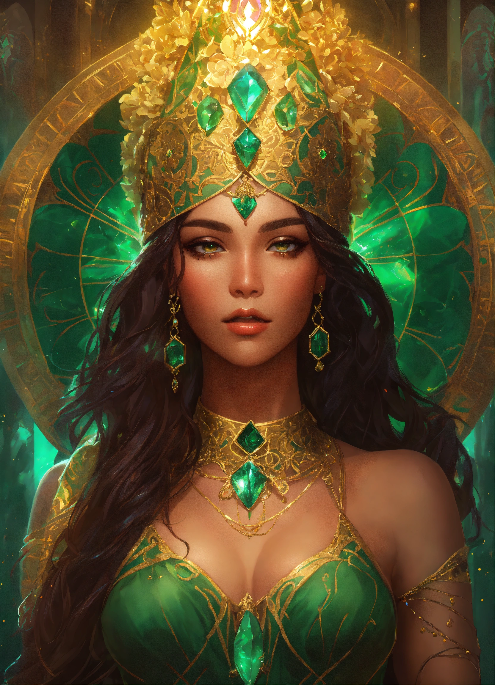Lexica - Symmetry, full body portrait of gorgeous, persian elf ...