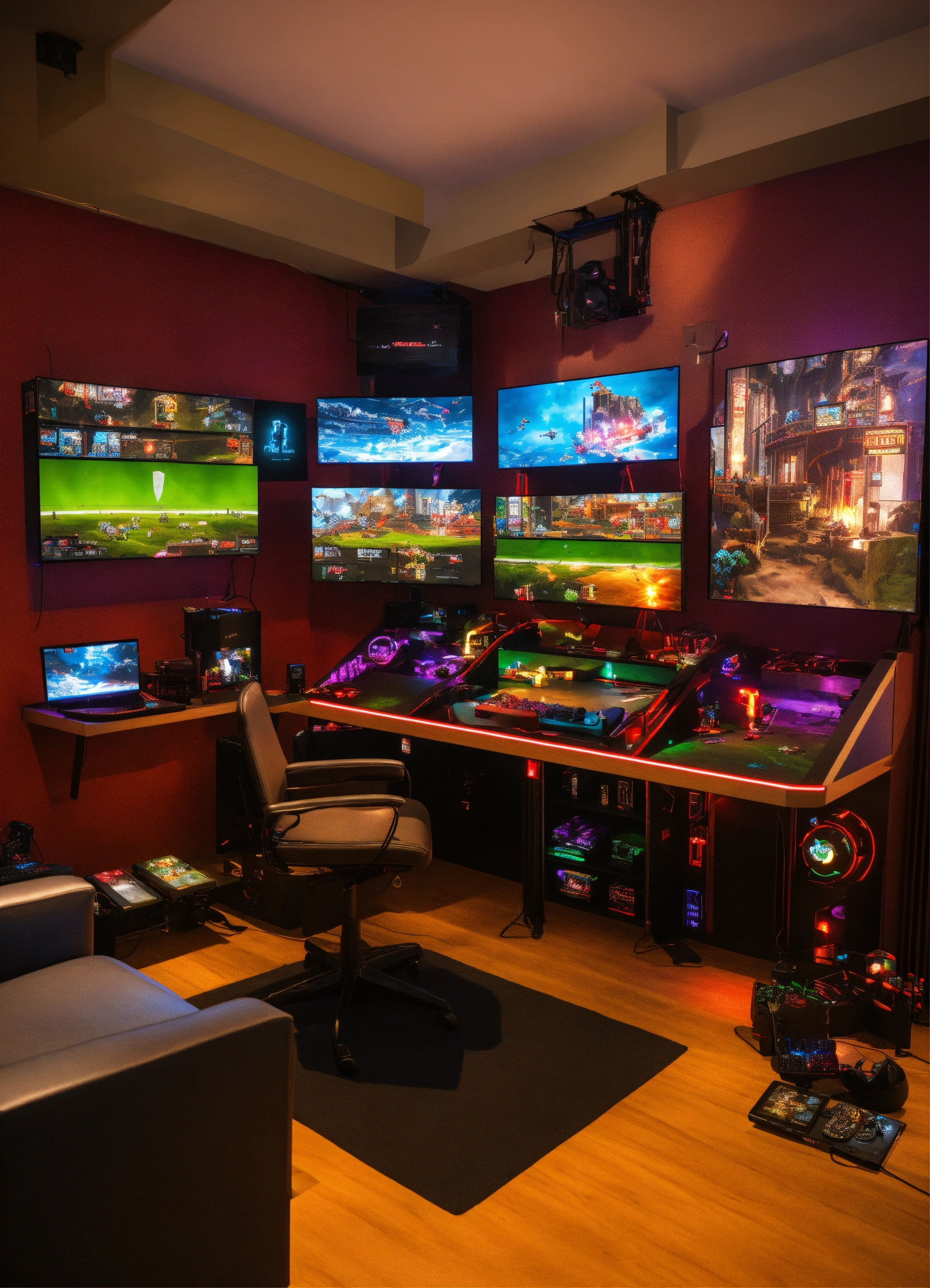 Lexica - A modular gaming station designed with lighting games, screens ...