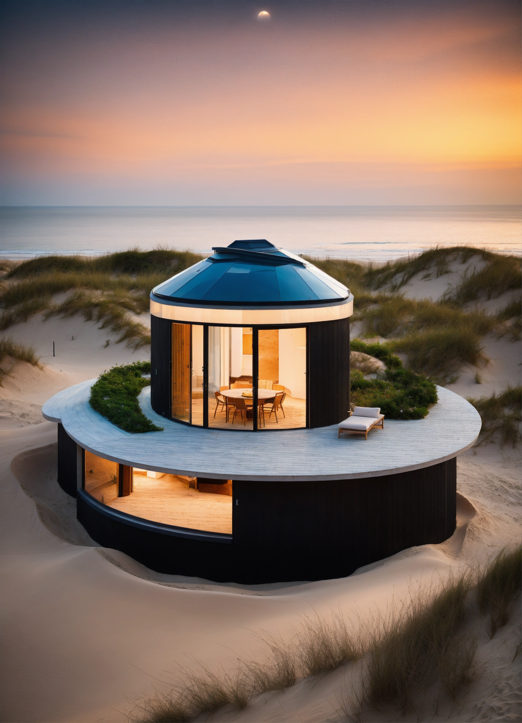 Lexica - A small modern house with a round shape in only one floor in ...