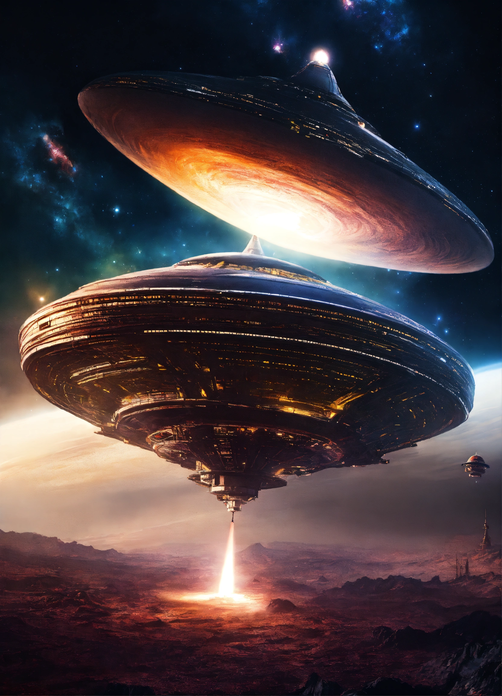 Lexica - Alien spaceship in space