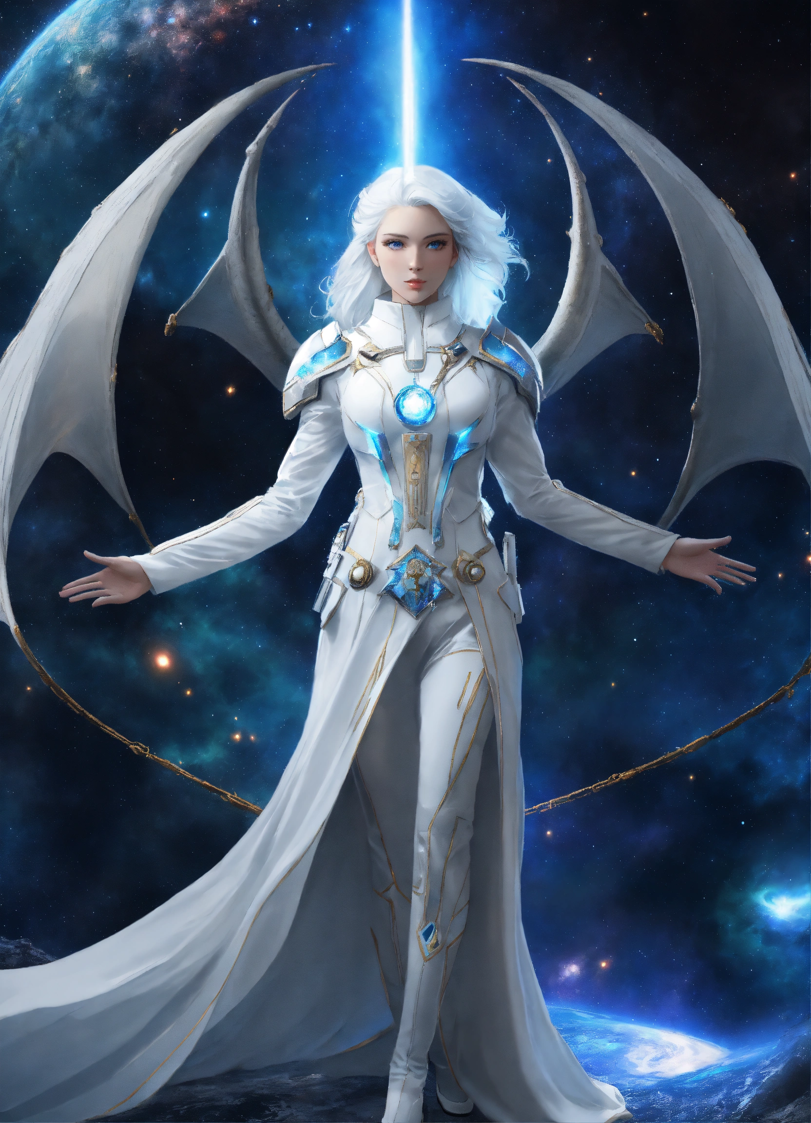 Lexica - Full body realistic photo of a cosmic entity, member of a ...
