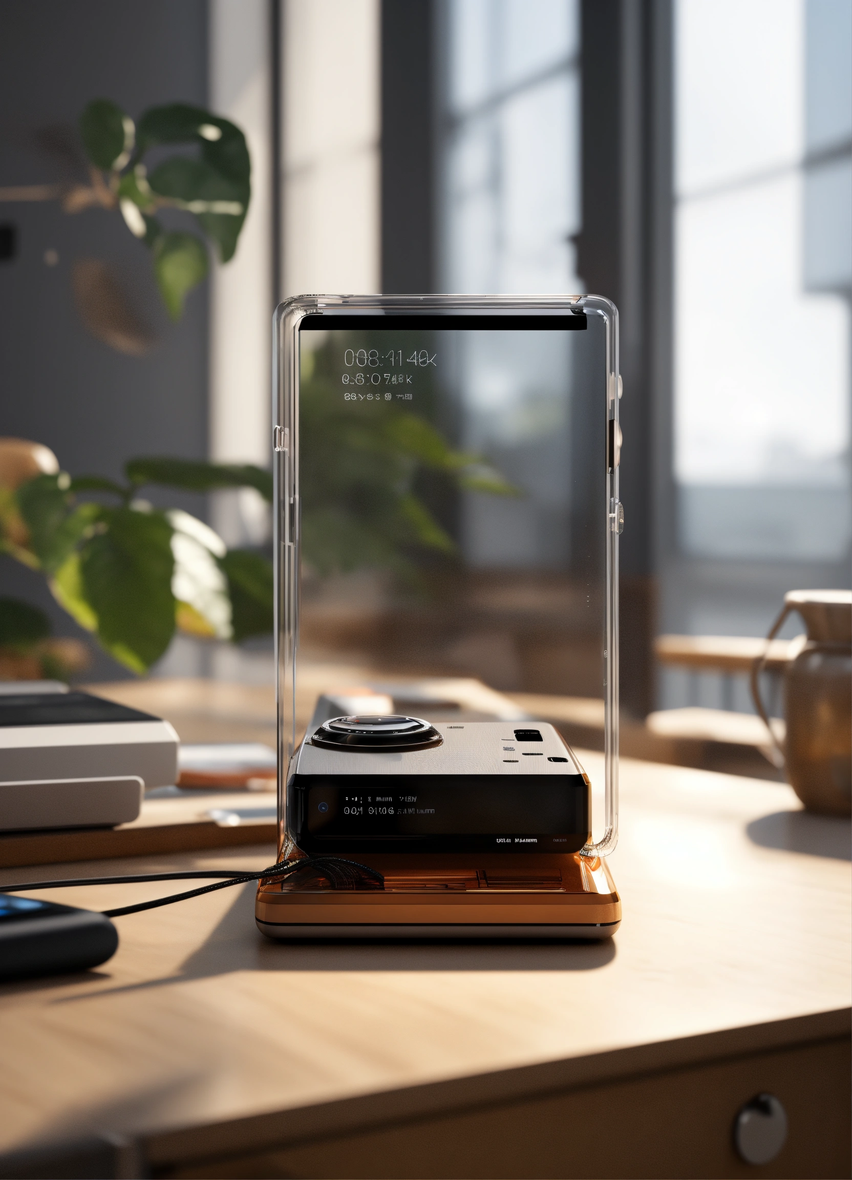 Lexica - A see through polycarbonate phone, render, designed by Dieter ...