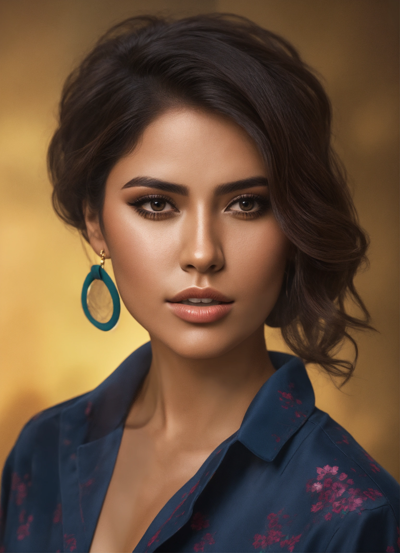 Lexica - Photorealistic image of one, fashionable Latina woman image.