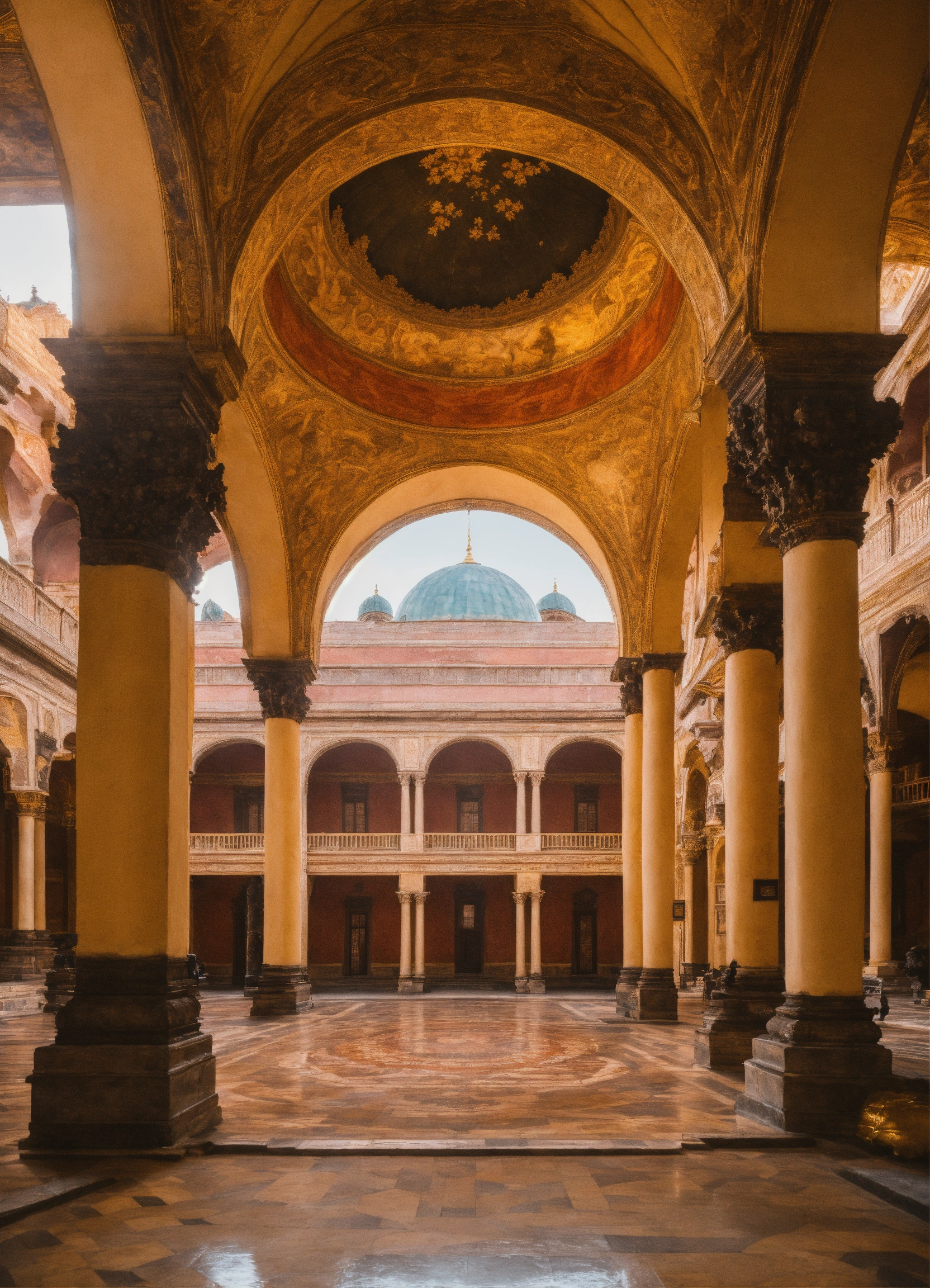 Lexica - A beautiful palace with a dome and a flag
