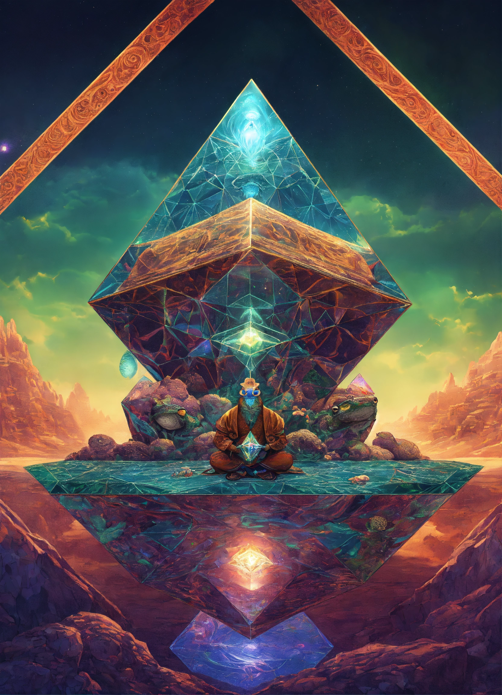 Lexica - Diamond Toad That is Zen master that is meditating in a ...