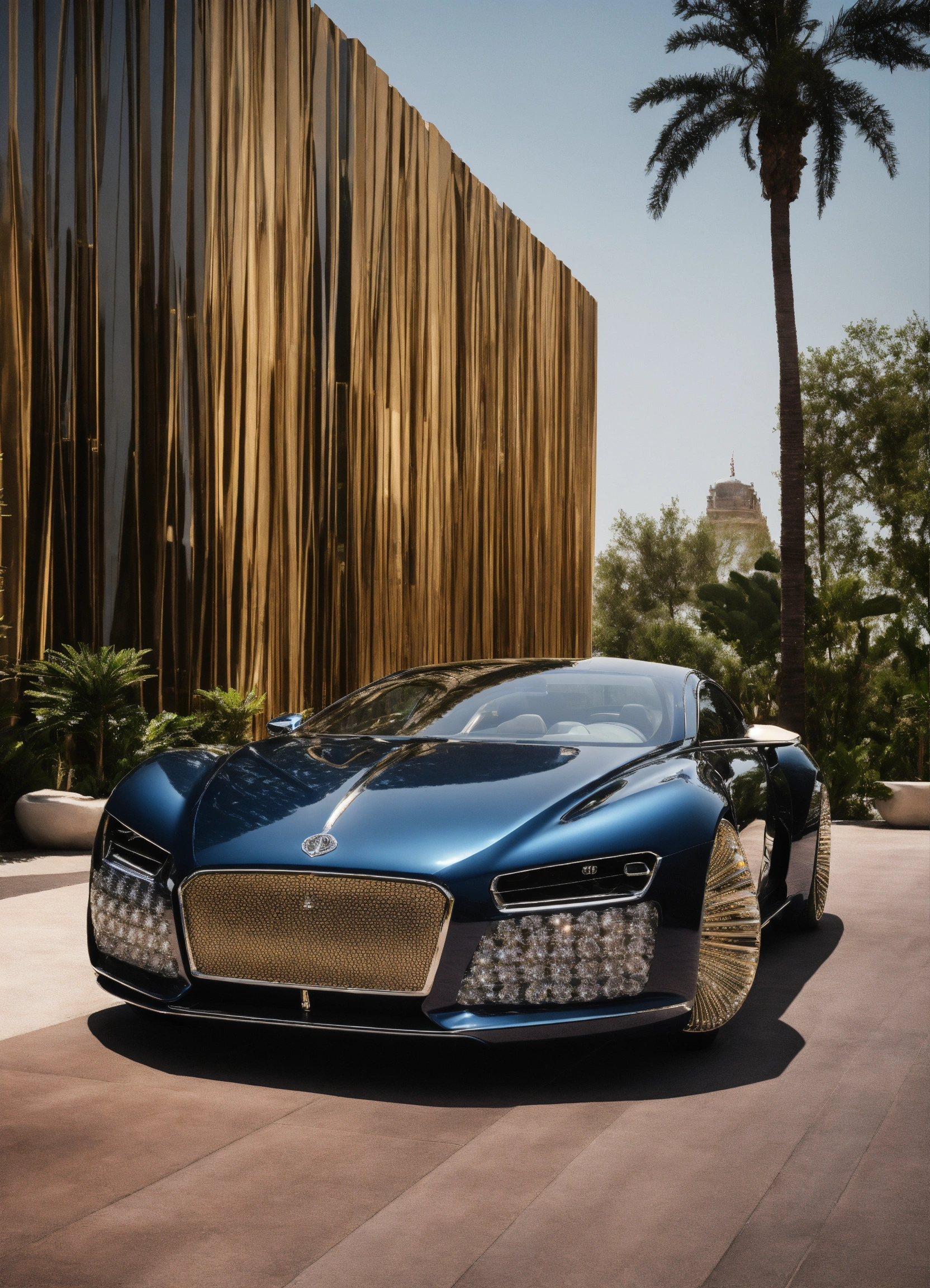 Lexica - Luxury unknown car, chic car diamond design
