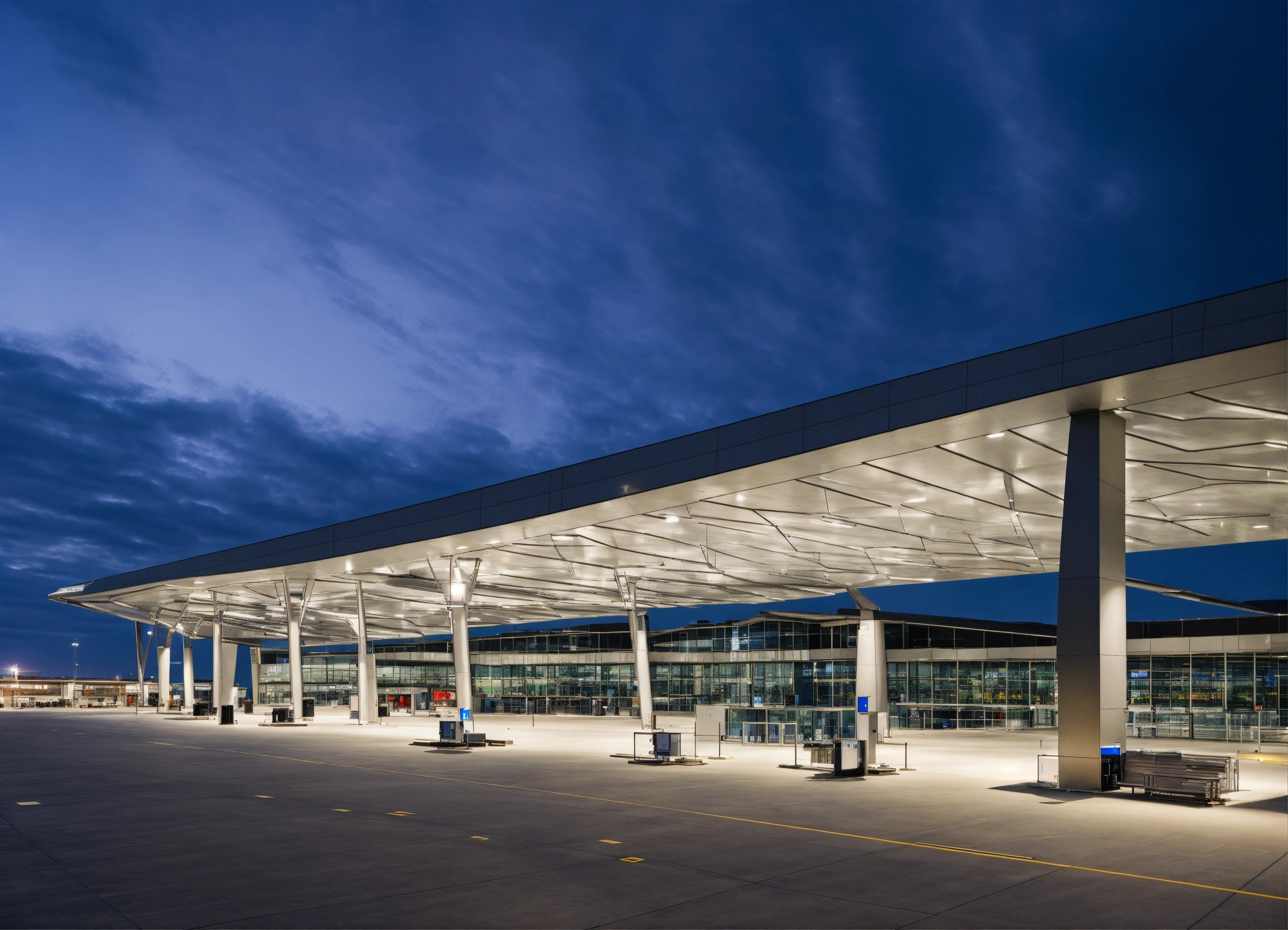 Lexica - Modern airport terminal exterior