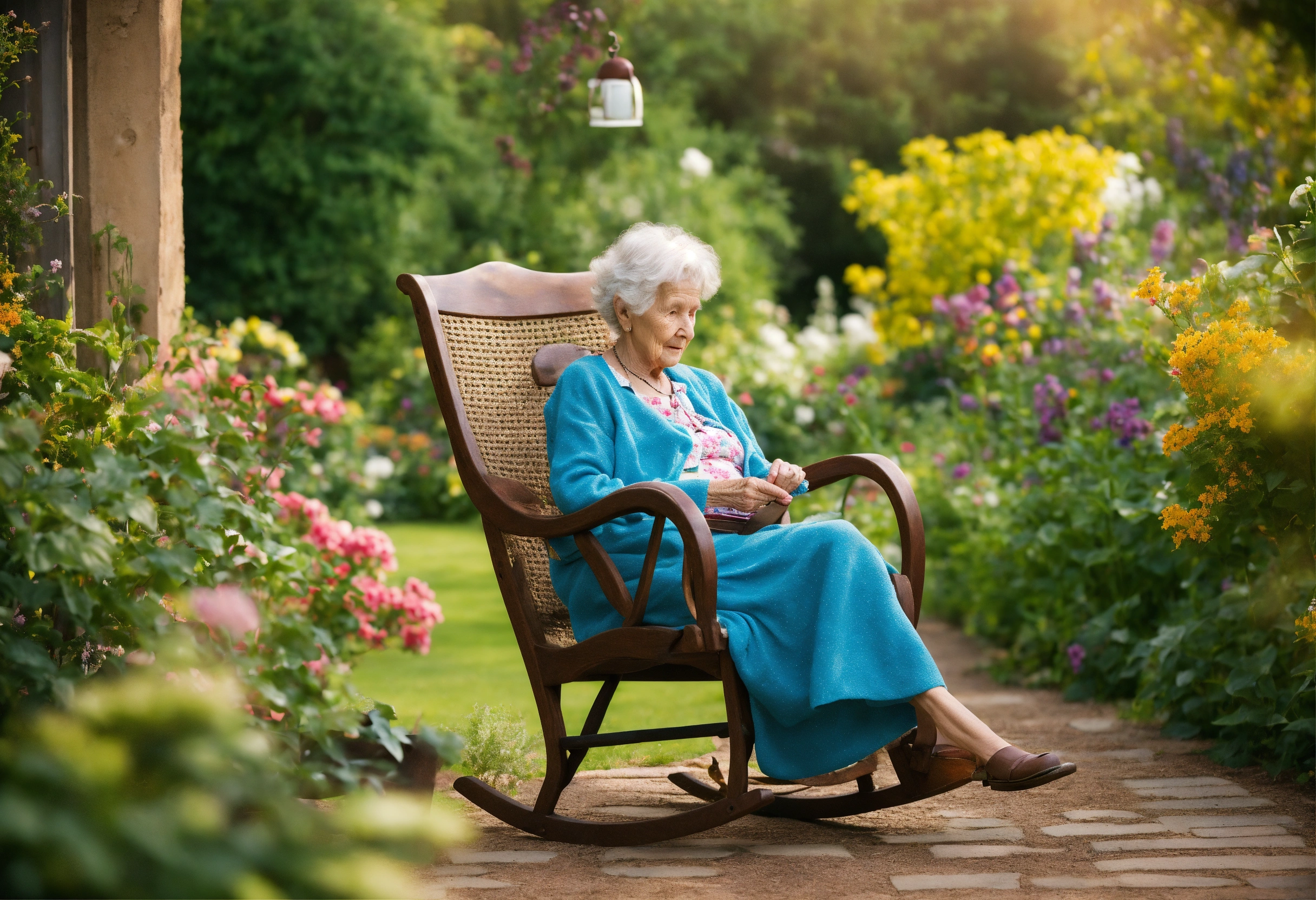 Lexica - Tales from the novel of a lifetime, Elderly woman sitting in a ...