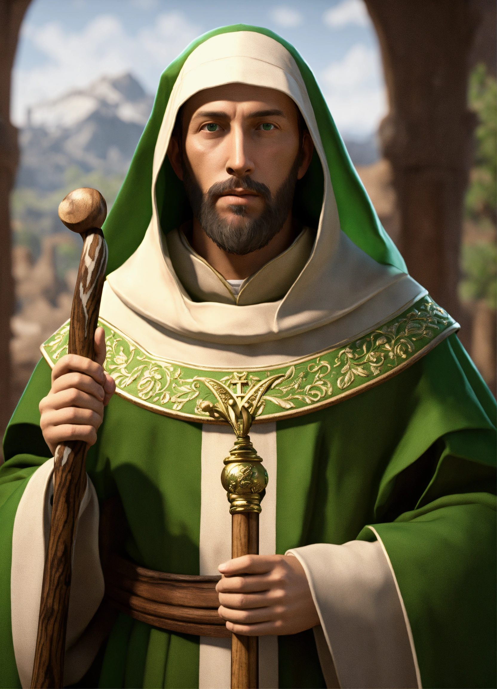 Lexica - Traditional Catholic Portrait of St. Francis of Assisi wearing ...