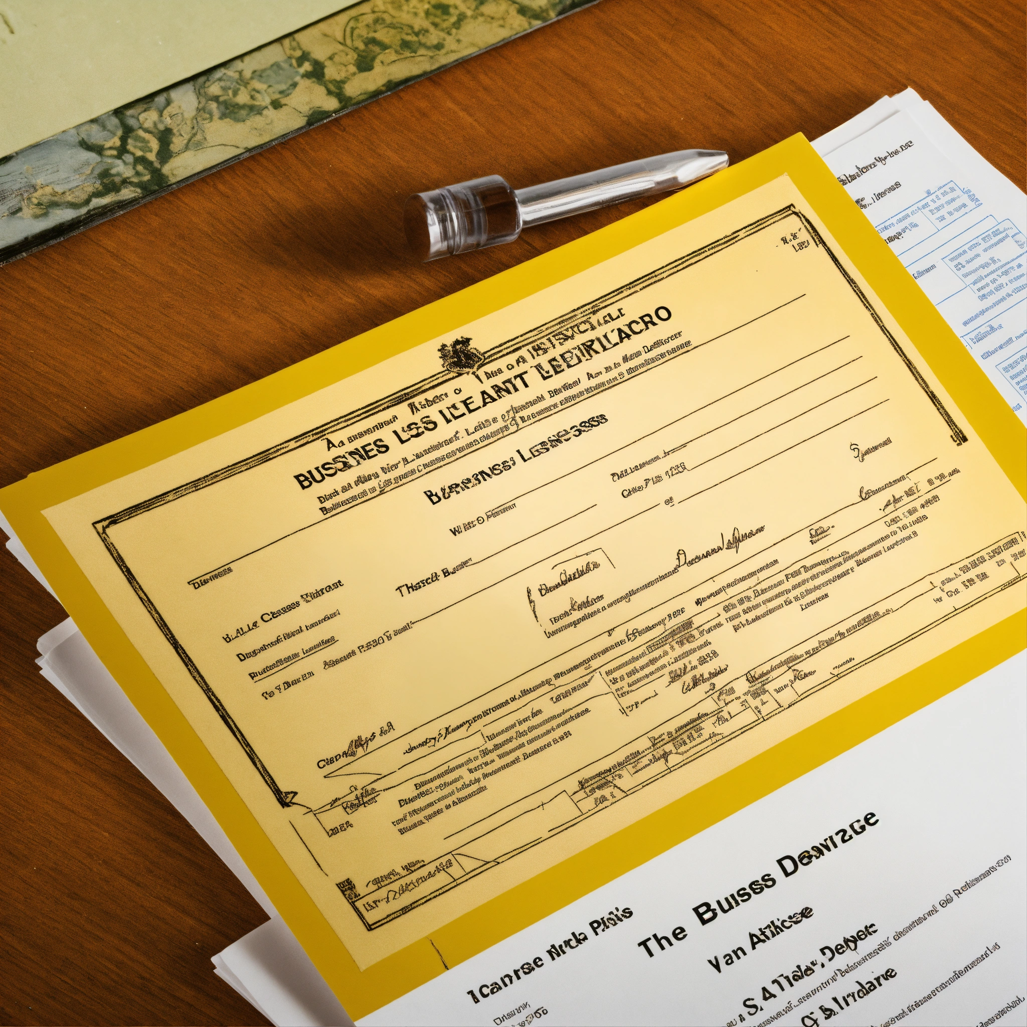 Lexica - A photo of a business document. The document is a business ...