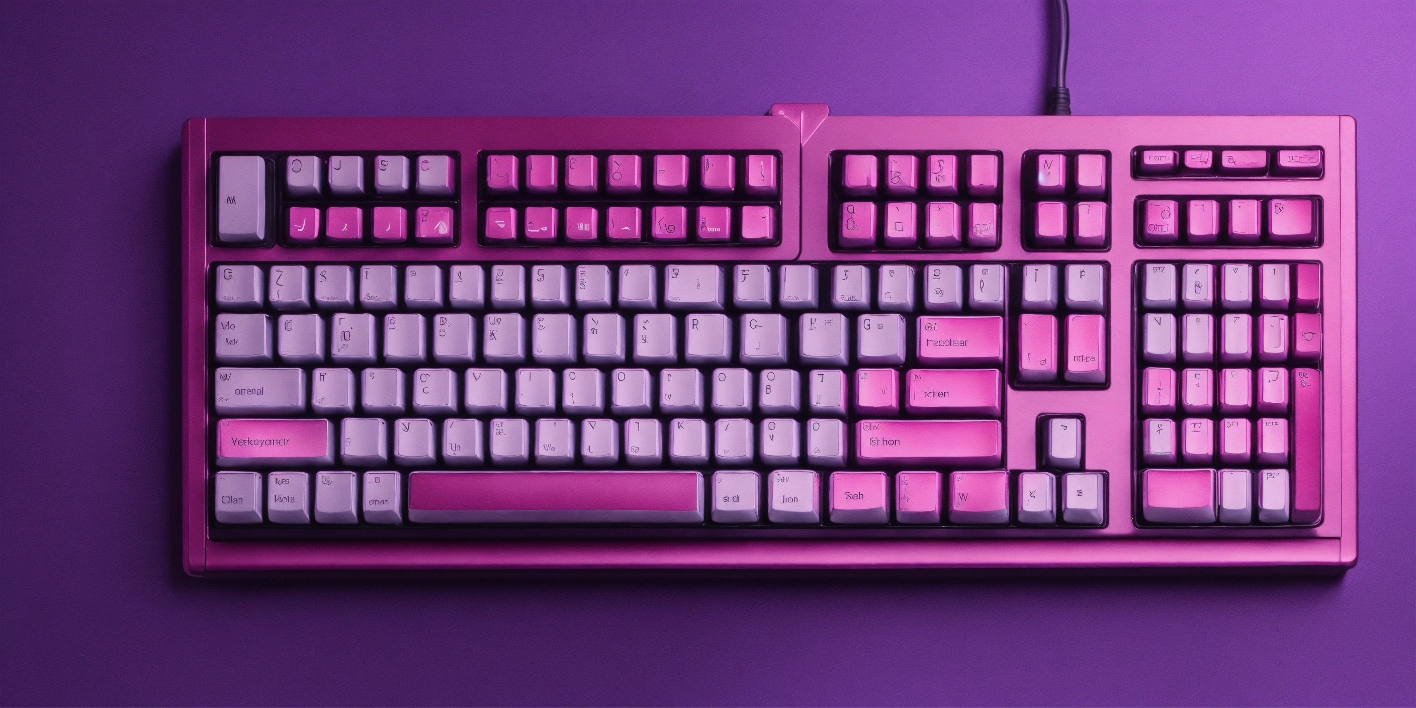 Lexica - Keyboard purple background