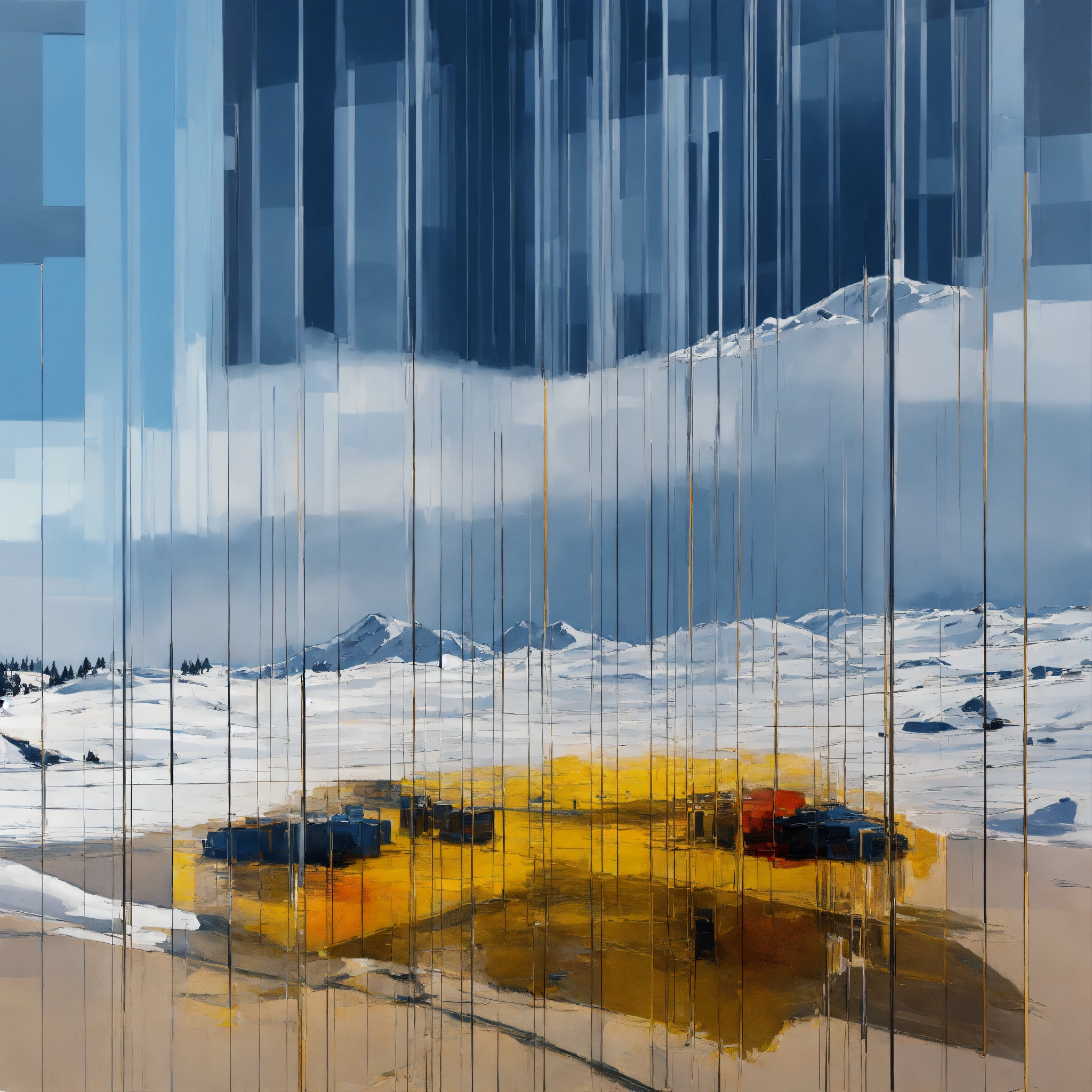 Lexica - Snowfro nft, recursive art, oil painting, recursive art ...