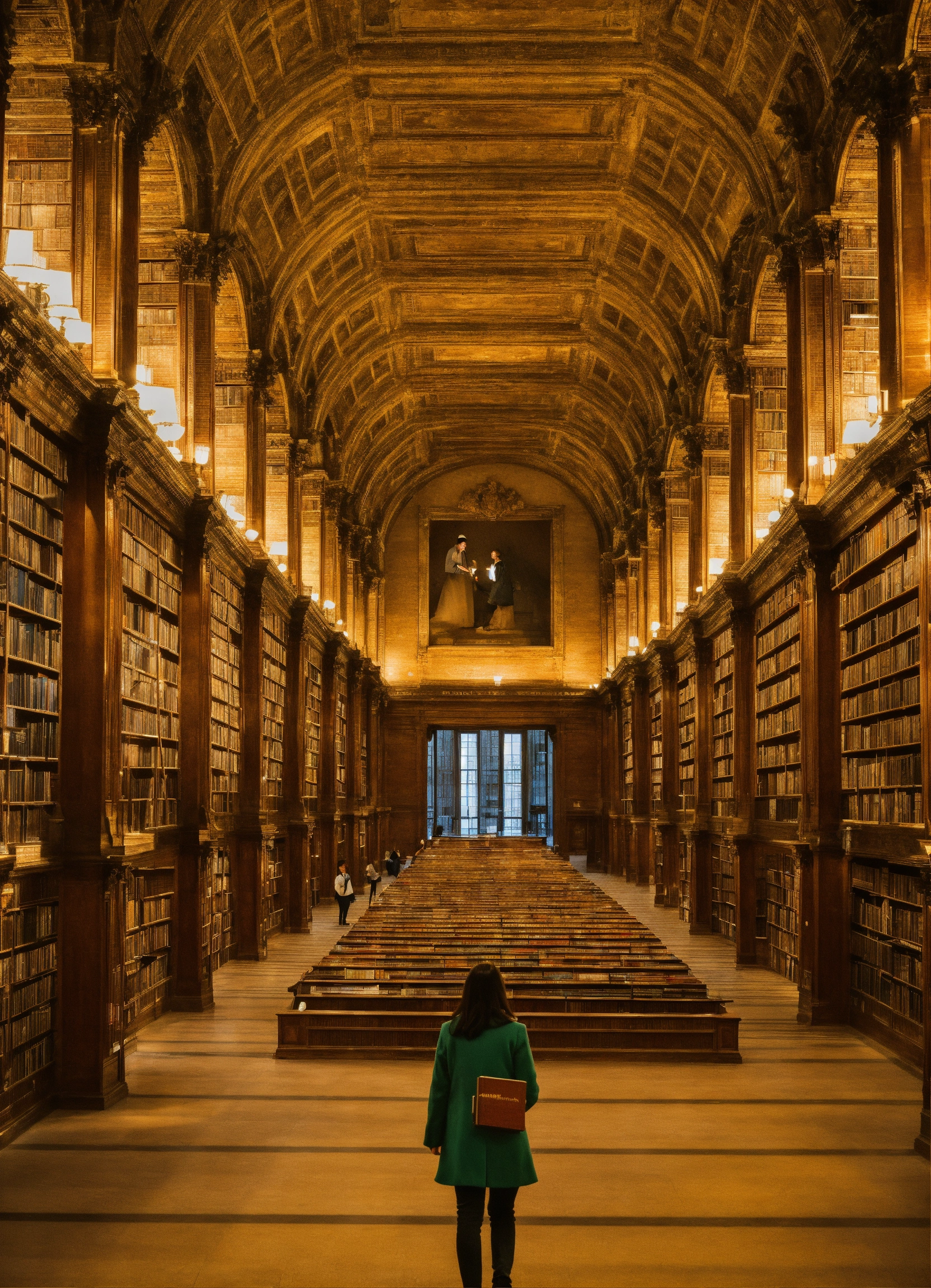 Lexica - A librarian looking for a book inside the biggest library of ...