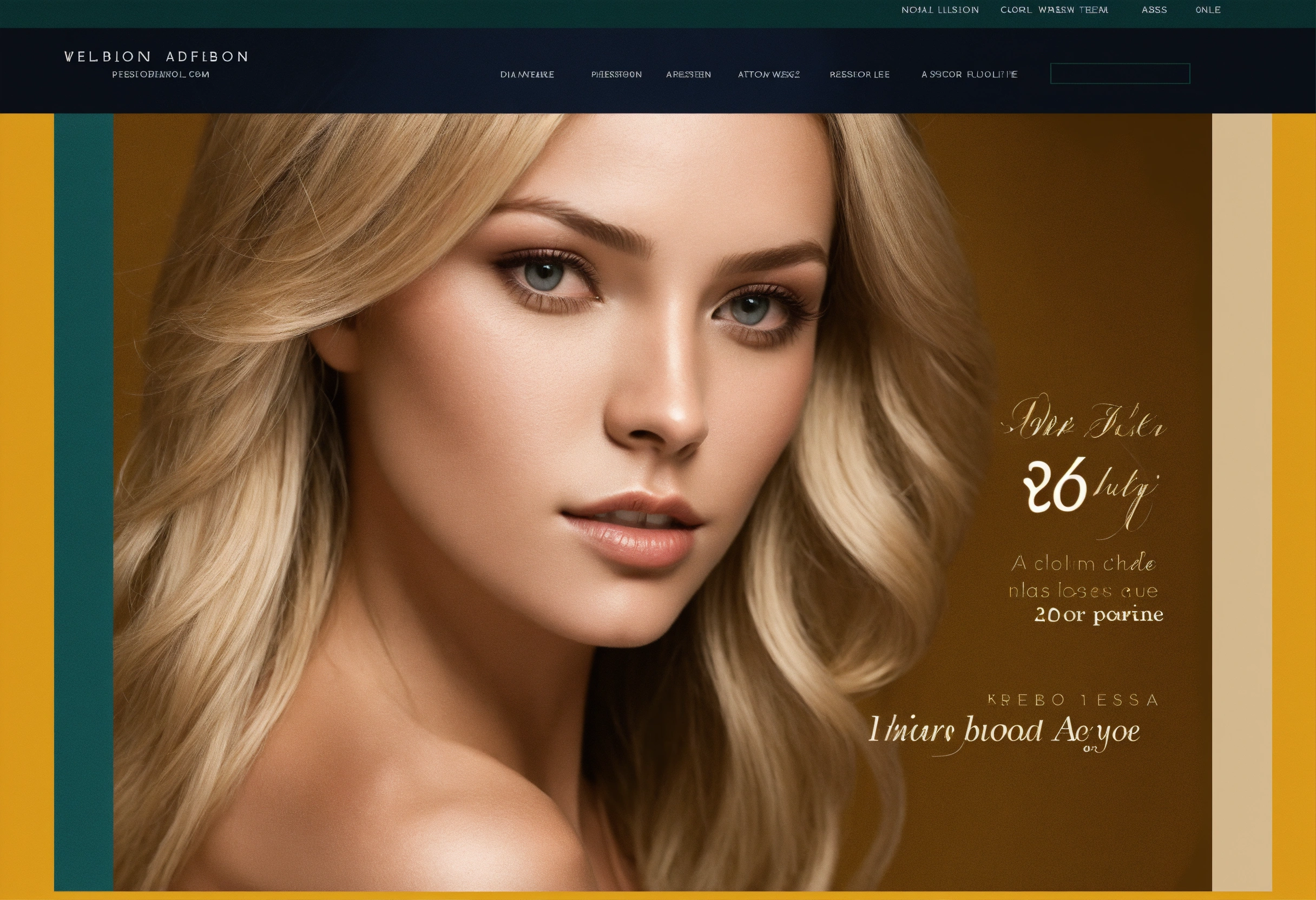 Lexica - Website template, online portfolio in colors, with very classy ...