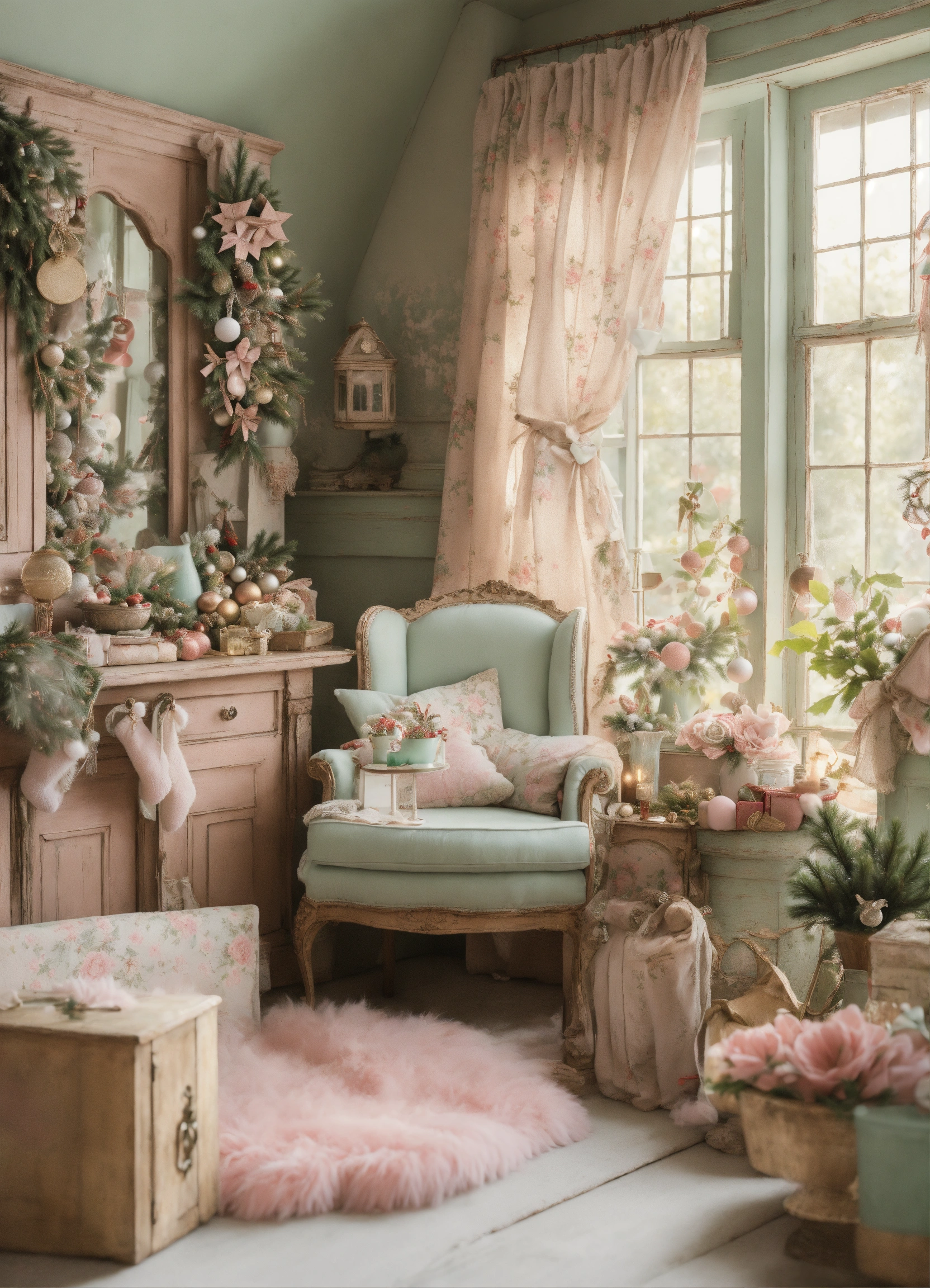 Lexica - Shabby chic dreamy mist pastel colors junk journaling ...