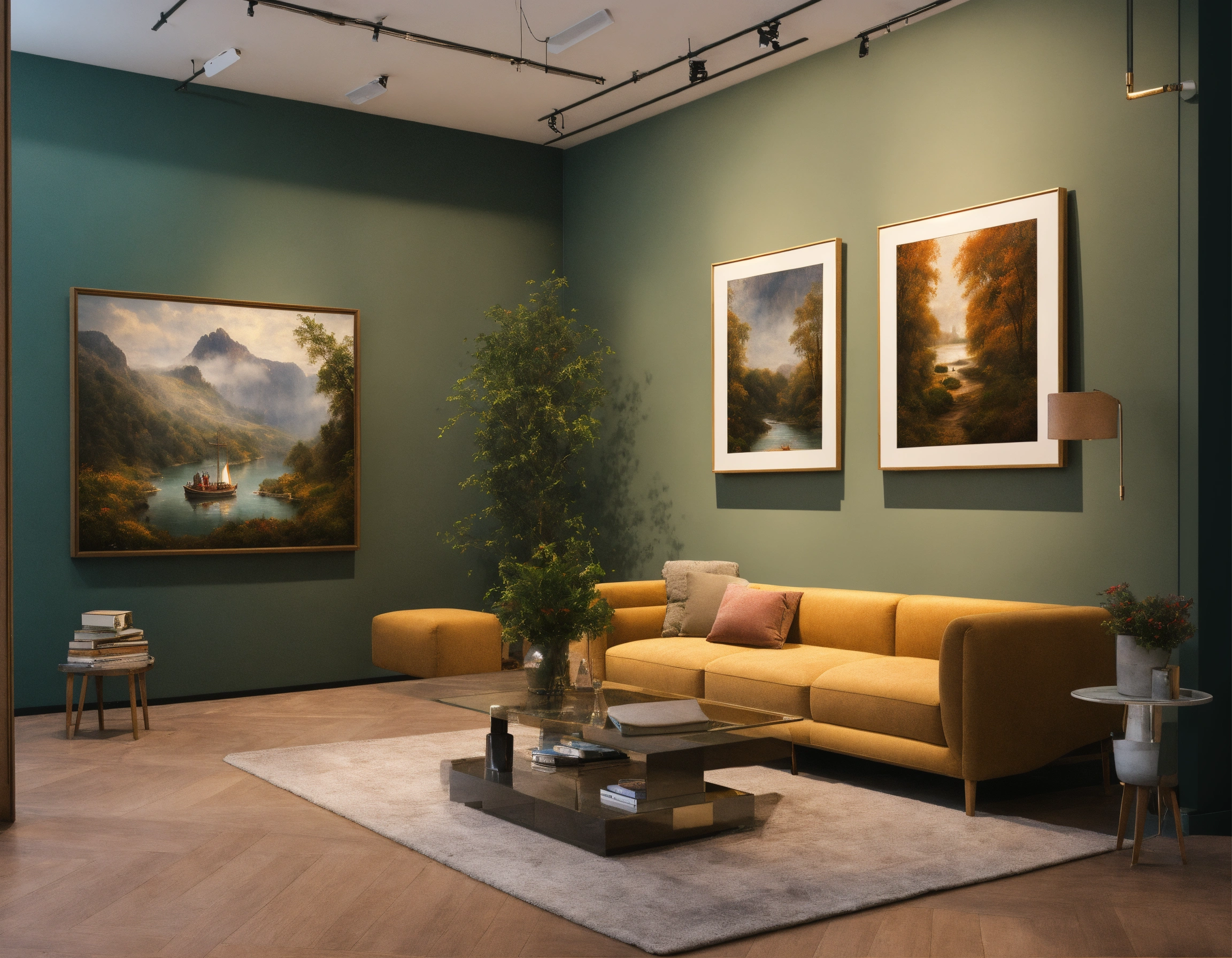 Lexica - Create an image of a virtual gallery.