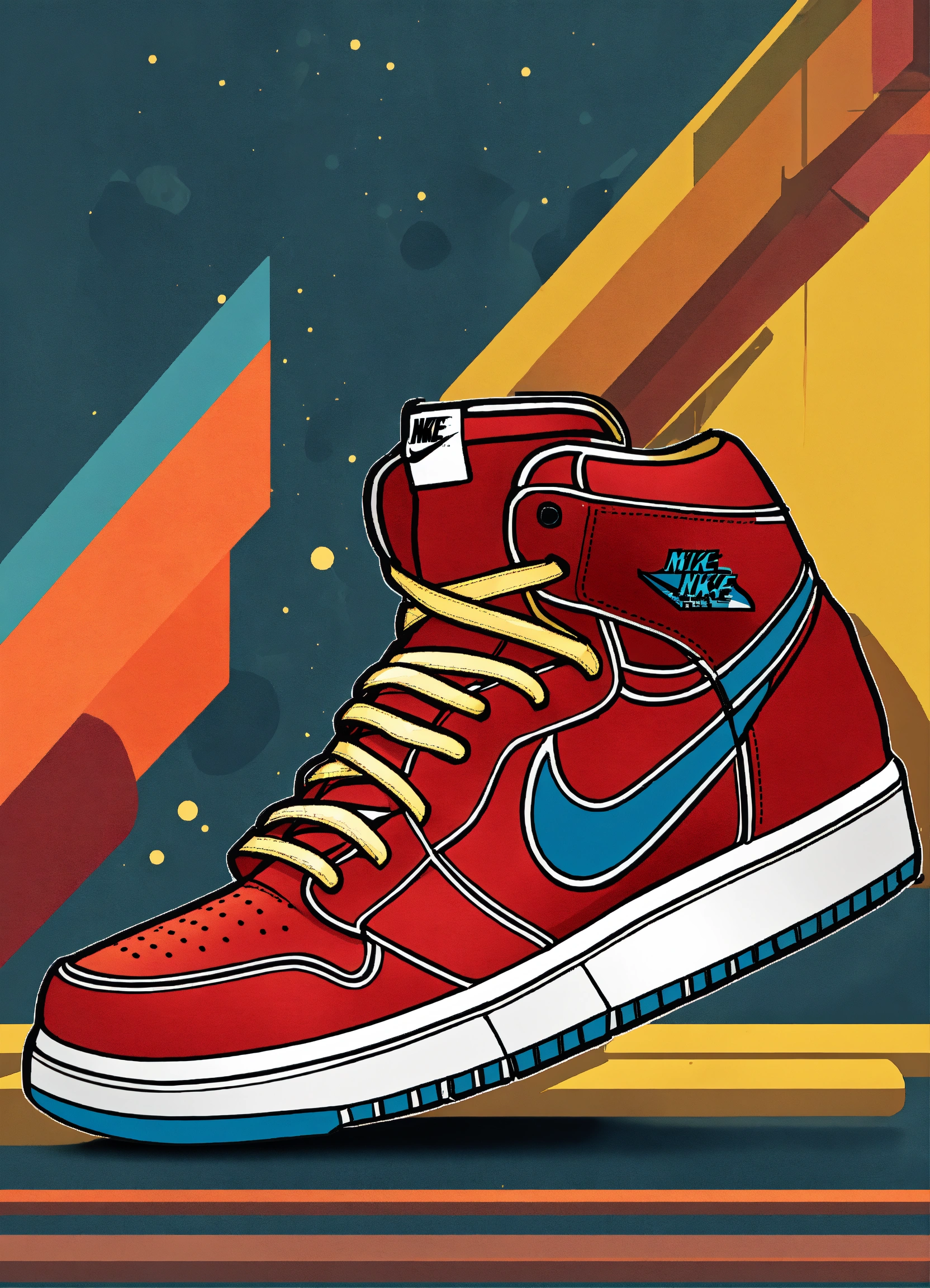 Lexica - Vector graphics, advertising and design of Nike sneakers