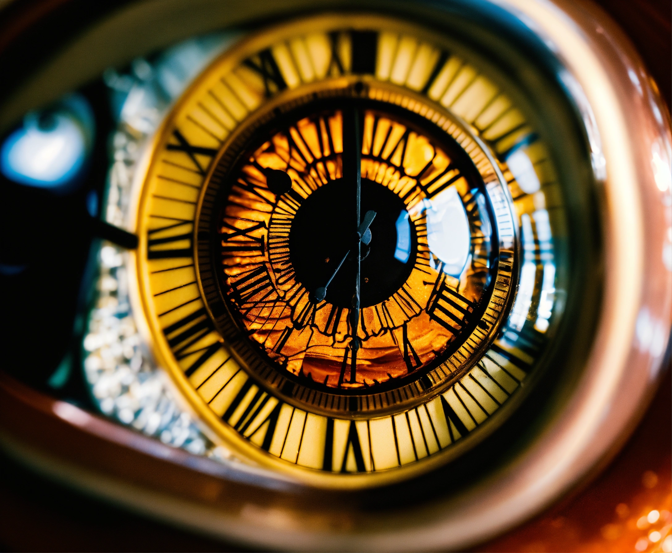 Lexica - An inspiring photograph of a awe-filled eye reflecting time ...