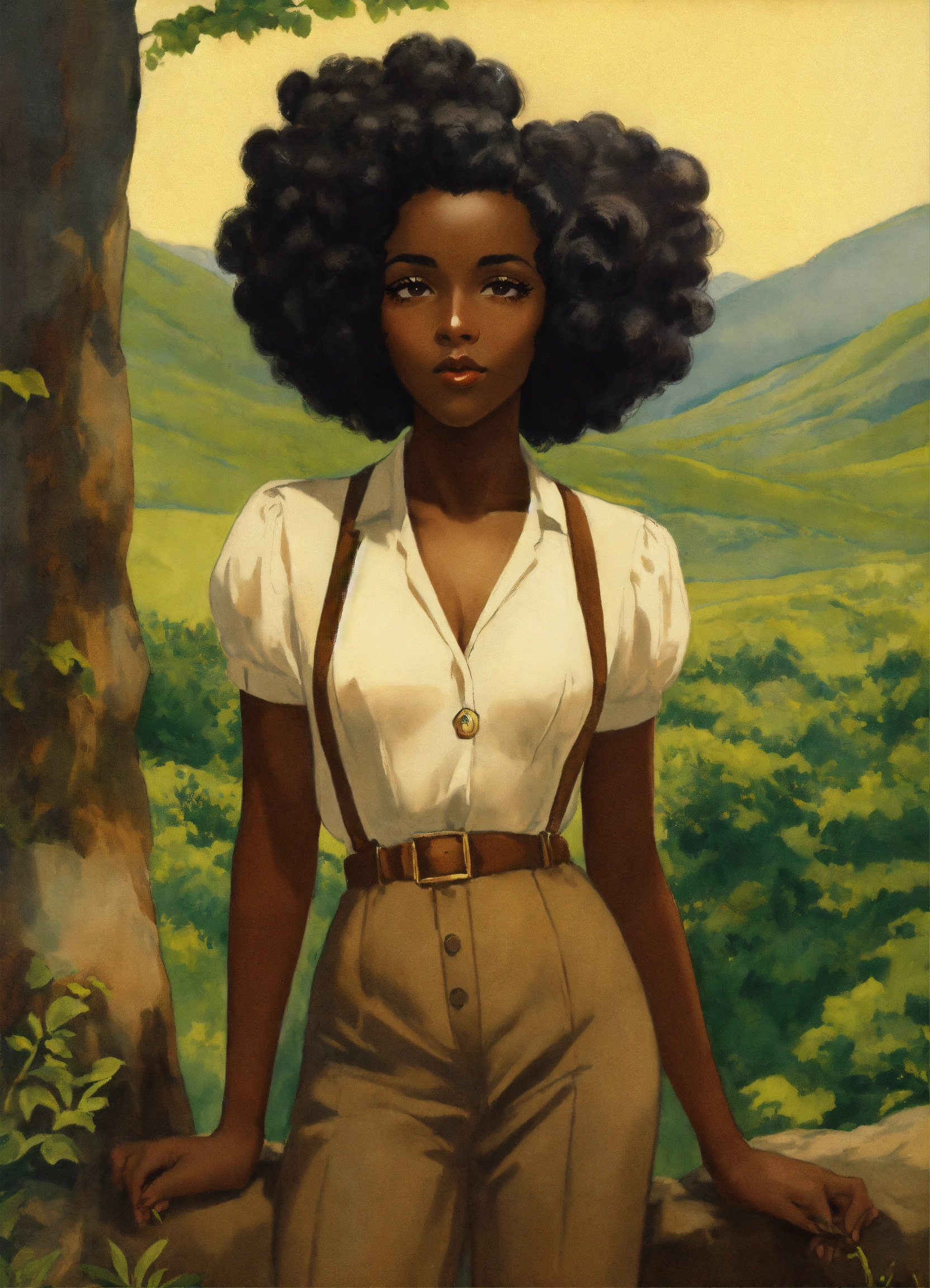 Lexica - A 1930s head to toe picture of an extremely beautiful dark