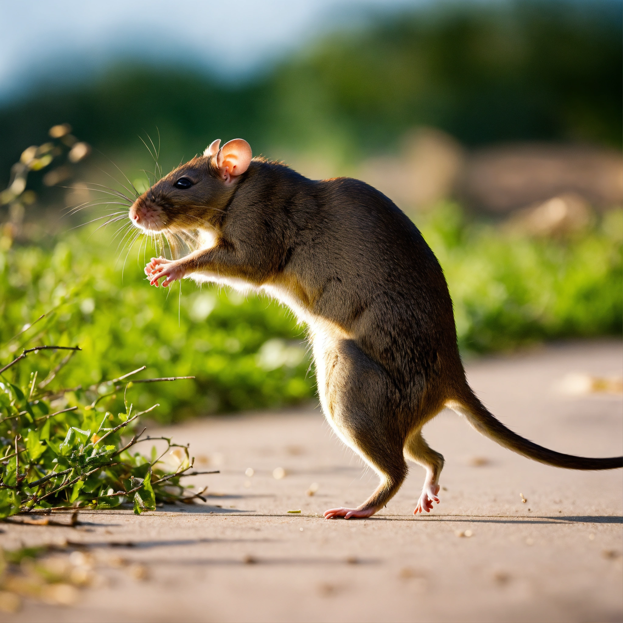 Lexica - Person kicking rat