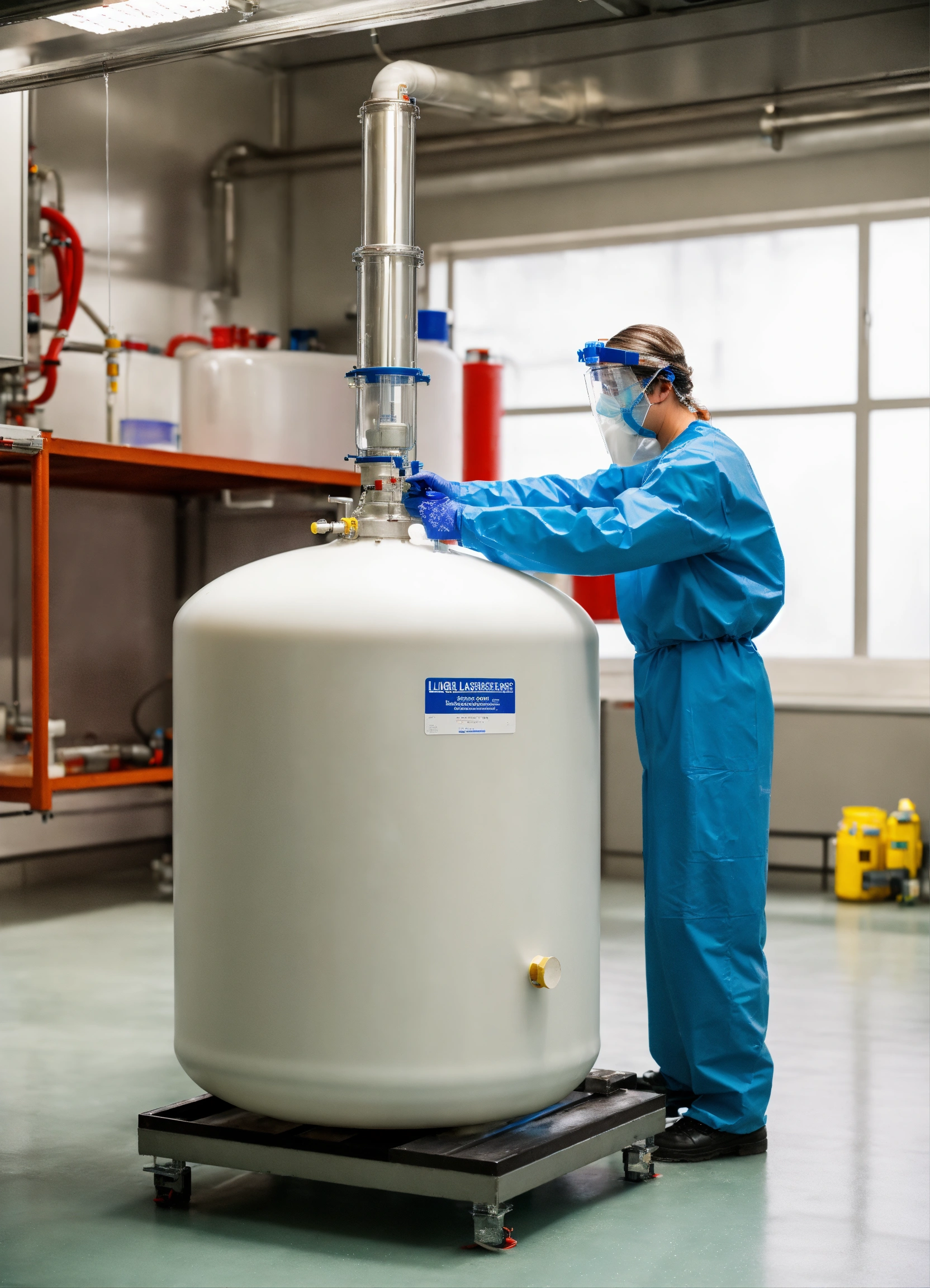 Lexica - Liquid nitrogen storage tank in clean sterile biological ...