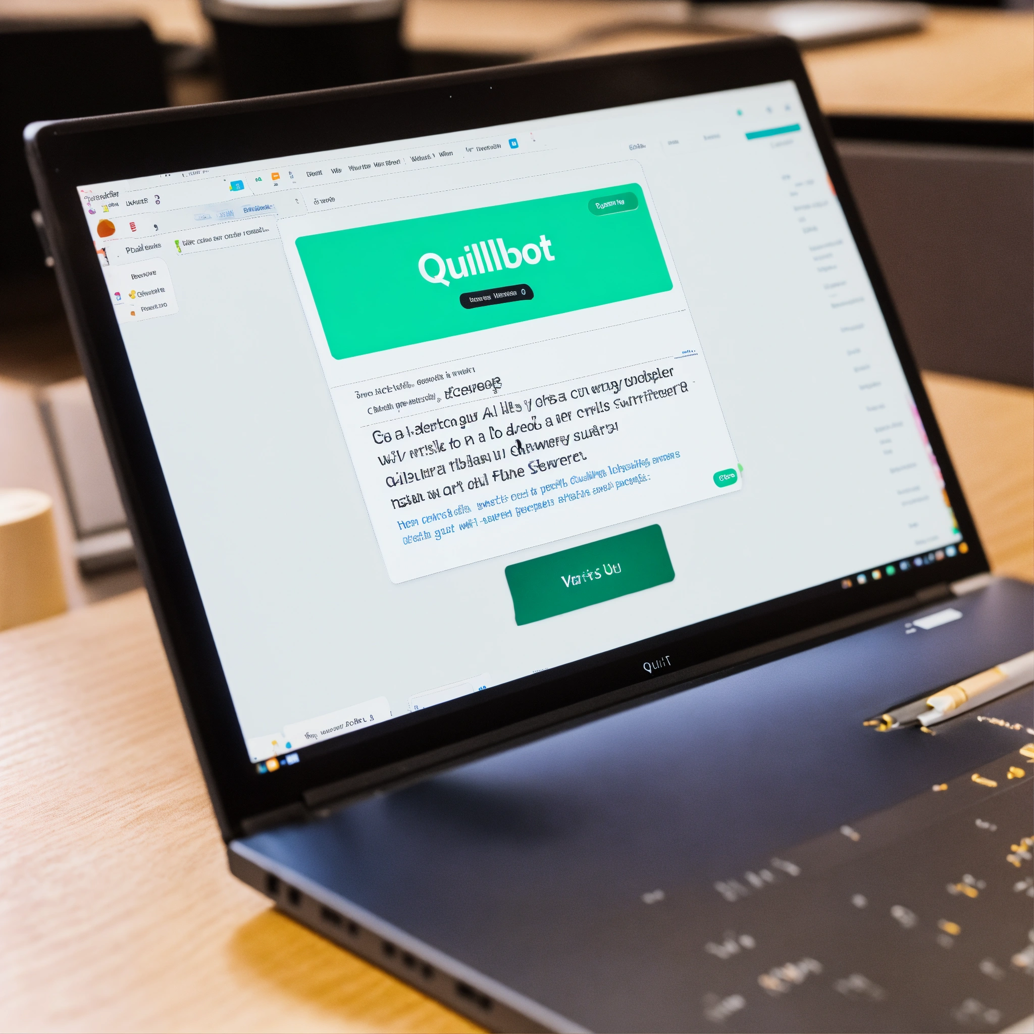 Lexica - A photo of a laptop with QuillBot open on the screen. QuillBot ...