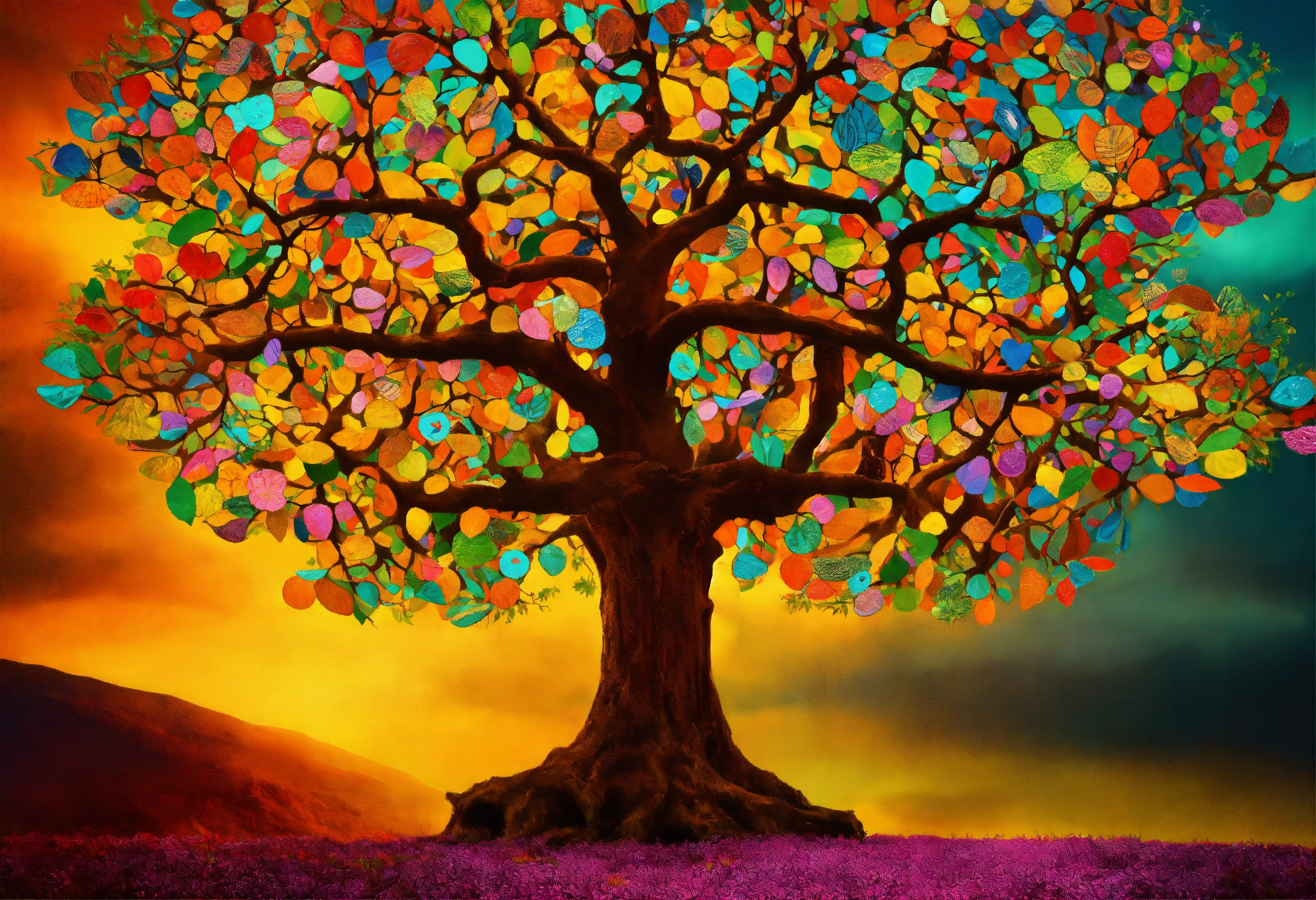 Lexica - Tree of life wonderful colored